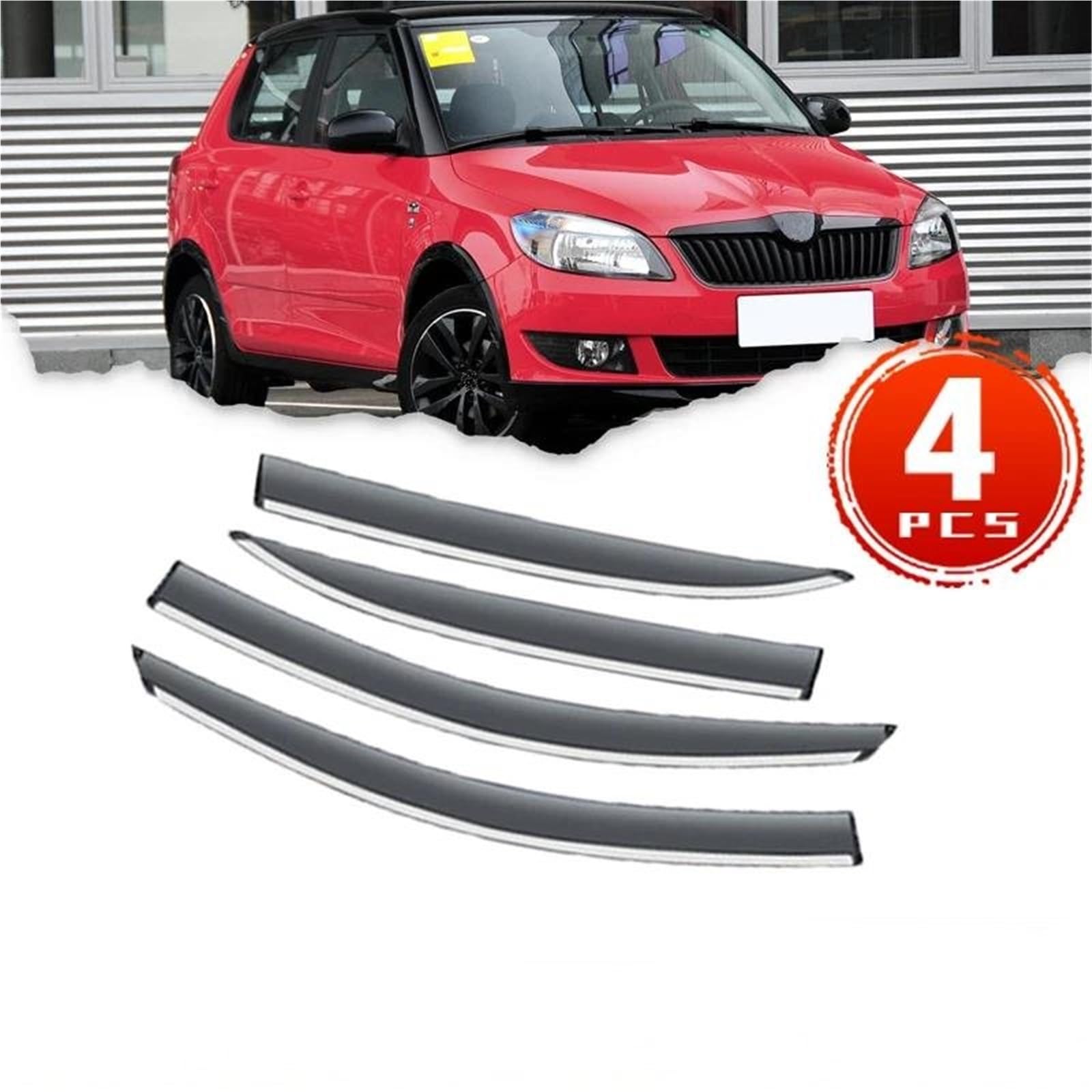 4X Windschutzscheibe Für Fabia Für Mk2 5J 2008~2014 Seite Fenster Visier Deflektoren Awing Trim Regen Augenbraue Seitenfensterabweiser 4X Windschutzscheibe Für Fabia Für Mk2 5J 2008~2014 Seite Fenster Visier Deflektoren Awing Trim Regen Augenbraue Seitenfensterabweiser von DFOF G