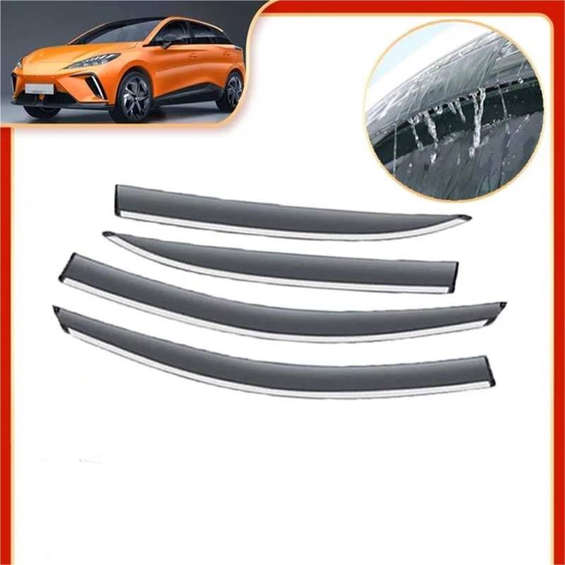 4X Windschutzscheiben Für MG4 EV EH32 2022-2024 Auto Awing Trim Auto Seitenfenster Visiere Regen Augenbrauenschutz Seitenfensterabweiser von DFOF G