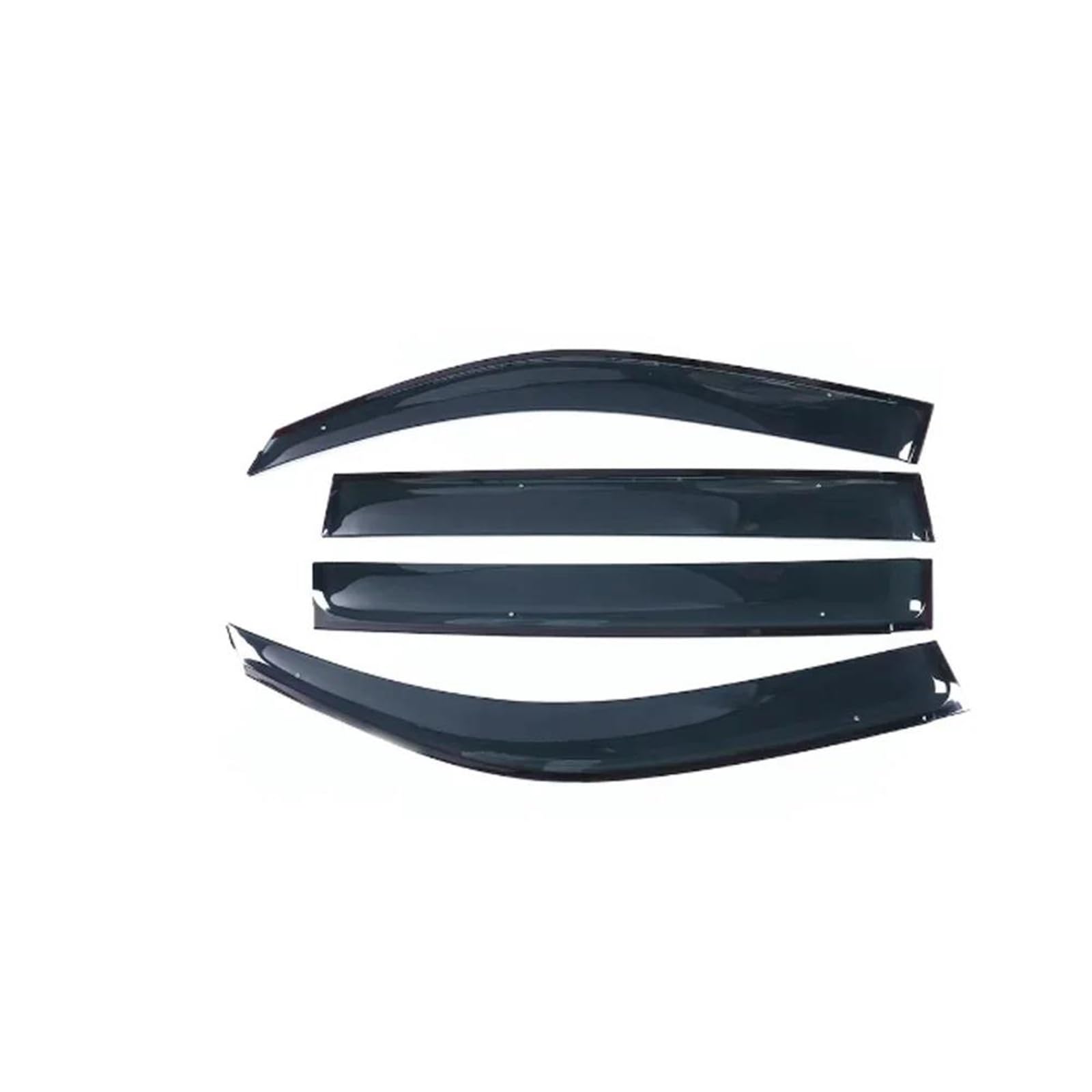 Auto Fenster Visier Für VW Für Touran 1T 2003~2015 Regen Shelter Vent Markise Rauch Deflektor Schutz Abdeckung Seitenfensterabweiser(Transparent) von DFOF G