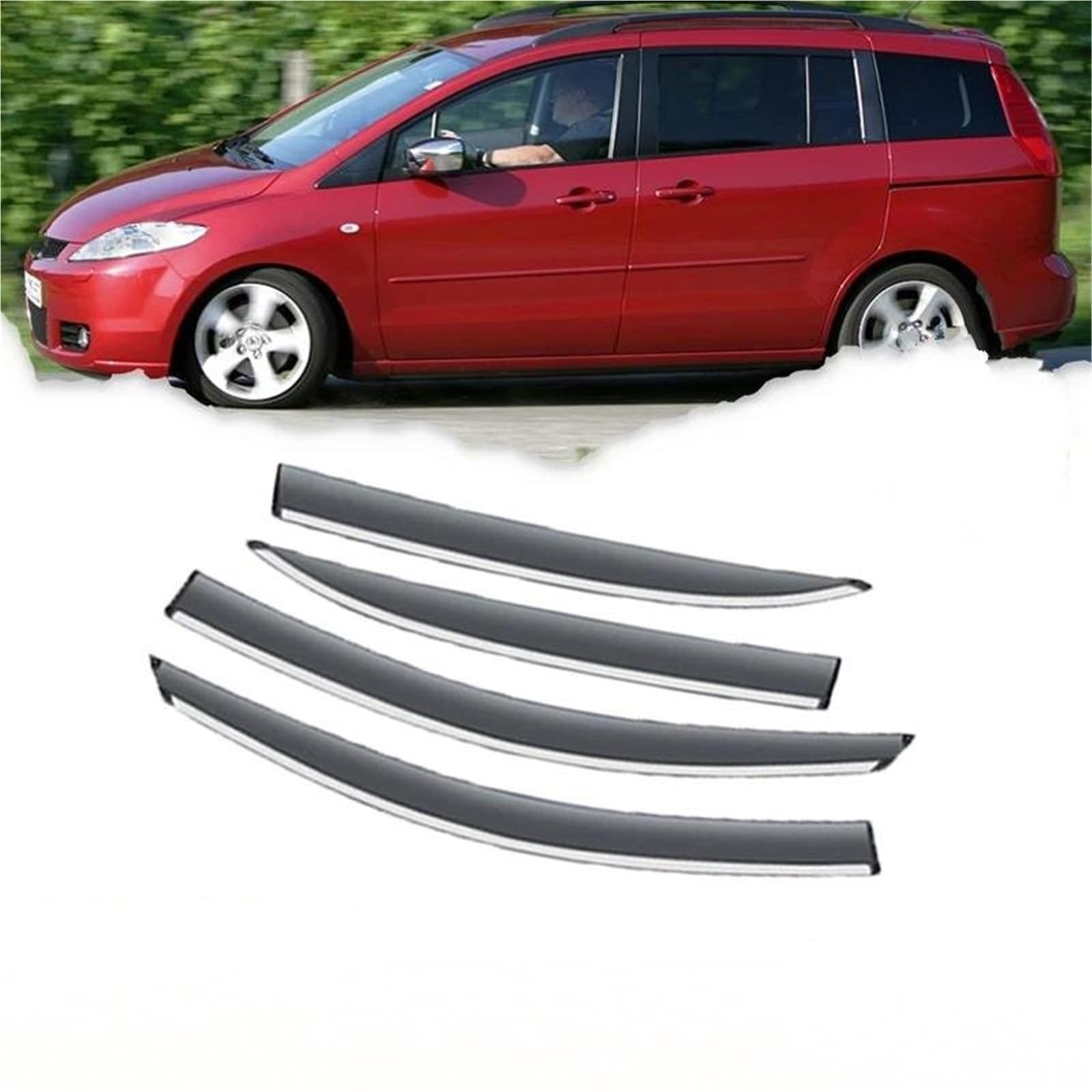 Auto Fenster Visiere Für Mazda Für Premacy 2005~2010 Für Mazda5 Für Ford Für I-Max Wind Regen Augenbraue Wachen Seitenfensterabweiser Auto Fenster Visiere Für Mazda Für Premacy 2005~2010 Für Mazda5 Für Ford Für I-Max Wind Regen Augenbraue Wachen Seitenfensterabweiser von DFOF G