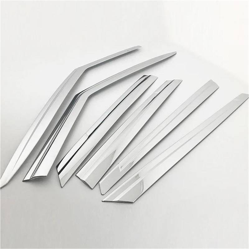 Auto Seite Fenster Deflektor Für Kia Für NIRO 2016-2021 Chrom Acryl Sonne Regen Deflektor Wetter Schild Seitenfensterabweiser von DFOF G