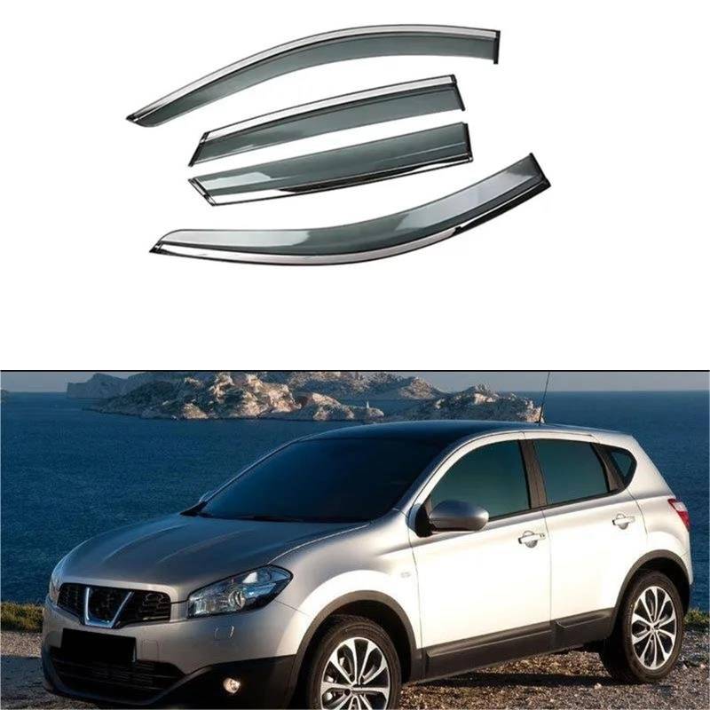 Autofenster Visier Für Nissan Für Qashqai Für J10 2008–2015 Deflektoren Fenster Regenschutz Sonne Regenschutz Seitenfensterabweiser von DFOF G