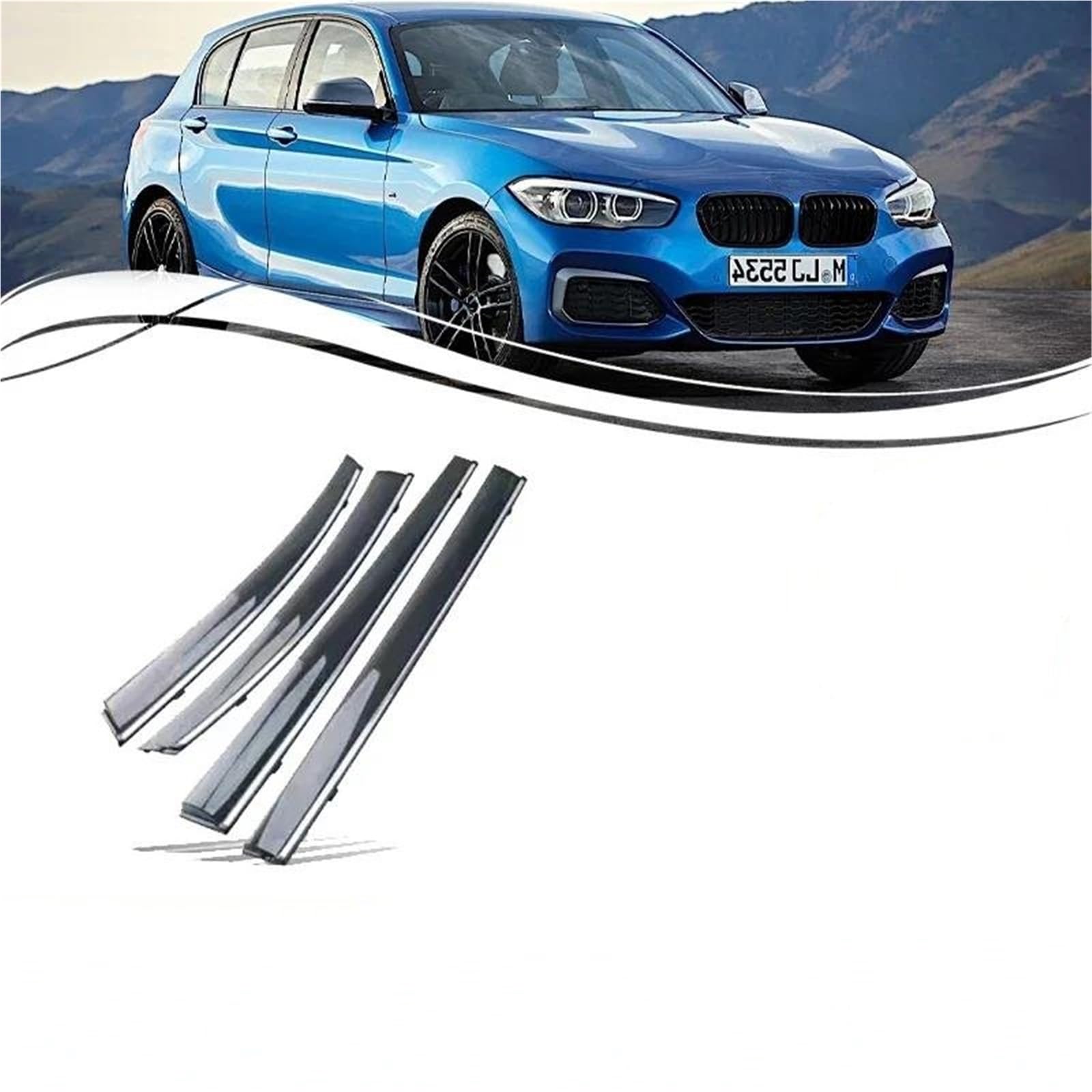 Autofenster-Visiere Für 1er-Serie Für F20 2012–2017 5-türiges Fließheck wasserdichte Fenster- Wind- Und Regenvisiere Seitenfensterabweiser Autofenster-Visiere Für 1er-Serie Für F20 2012–2017 5-türiges Fließheck wasserdichte Fenster- Wind- Und Regenvisiere Seitenfensterabweiser von DFOF G