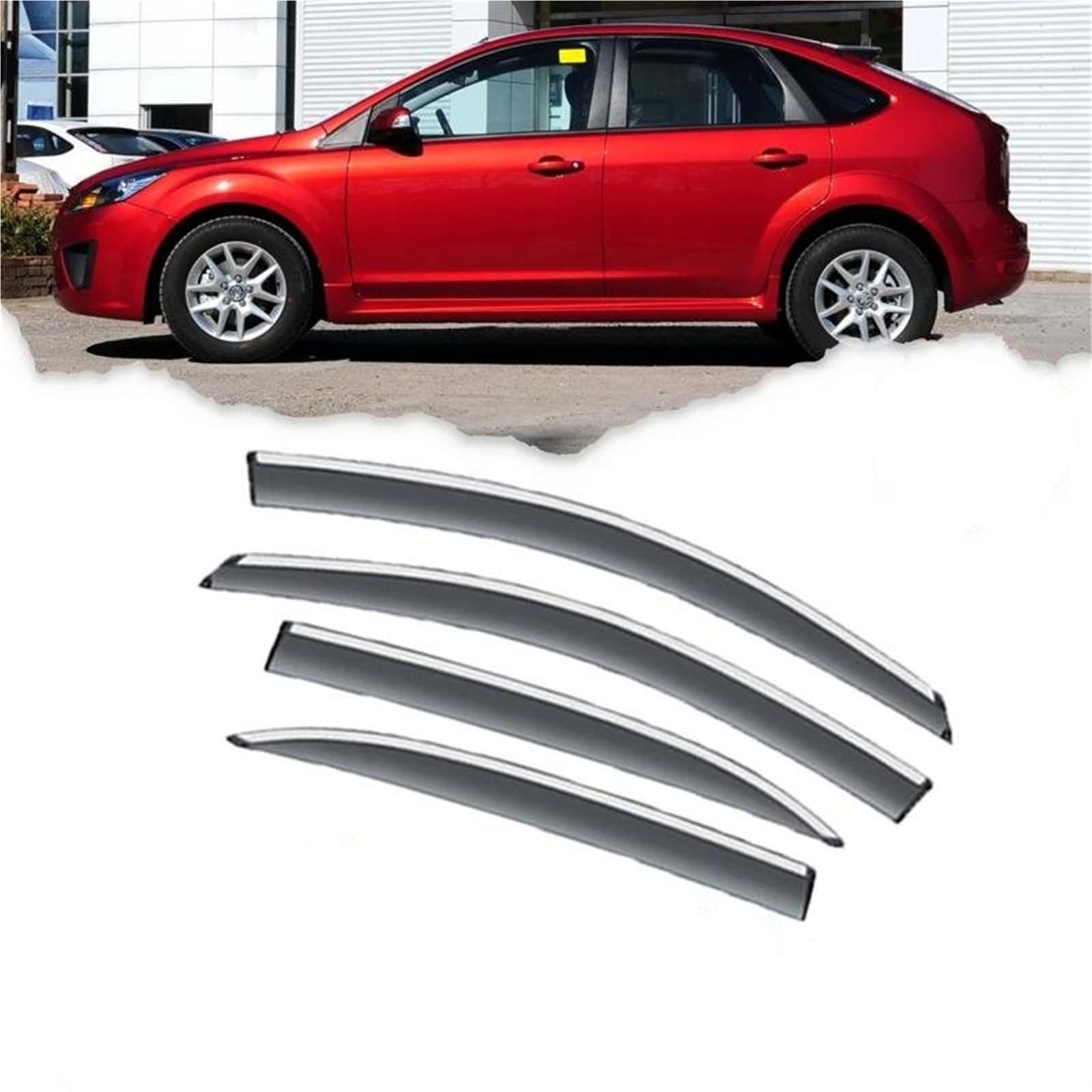 Deflektoren Für Ford Für Focus Für Hatch Für MK2 2 II 2005~2010 Seite Fenster Visiere Awing Trim Regen Augenbraue Seitenfensterabweiser Deflektoren Für Ford Für Focus Für Hatch Für MK2 2 II 2005~2010 Seite Fenster Visiere Awing Trim Regen Augenbraue Seitenfensterabweiser von DFOF G