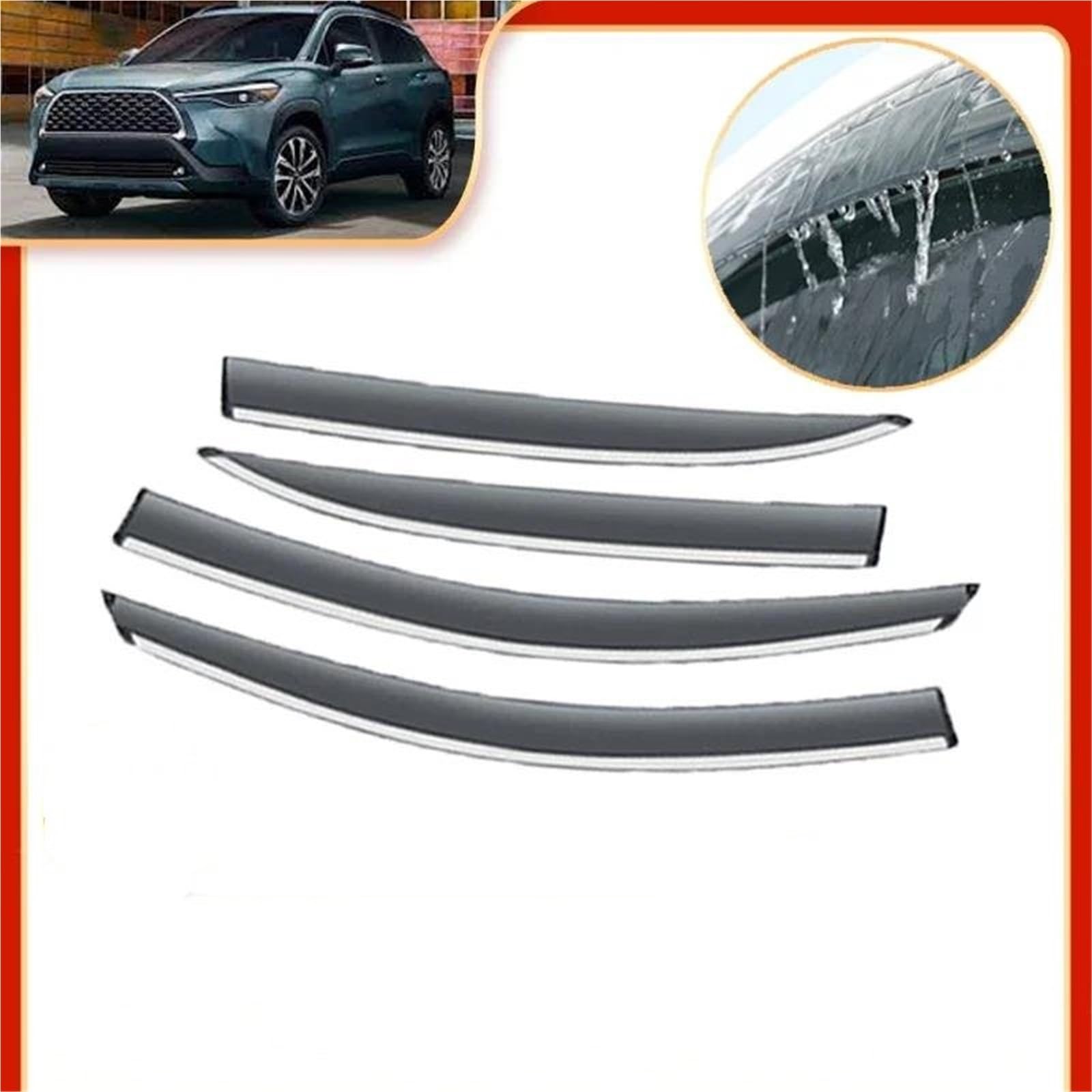 Deflektoren Für Toyota Für Corolla Für Cross L XG10 2022~2024 Auto Fenster Visiere Regen Augenbraue Wachen Seitenfensterabweiser Deflektoren Für Toyota Für Corolla Für Cross L XG10 2022~2024 Auto Fenster Visiere Regen Augenbraue Wachen Seitenfensterabweiser von DFOF G