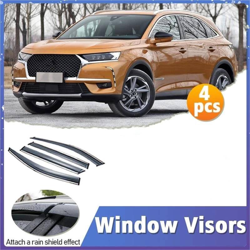 Fenster-Visierschutz Für Citroen Für DS7 2018–2022 Lüftungsabdeckung Markisen Unterstände Sonnenschutz Regen Seitenfensterabweiser von DFOF G