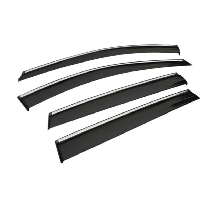 Fenster Windabweiser Visier Regen/Sonnenschutz Vent Für Jeep Für Compass 2017 2018 Auto Zubehör Aufkleber Seitenfensterabweiser von DFOF G