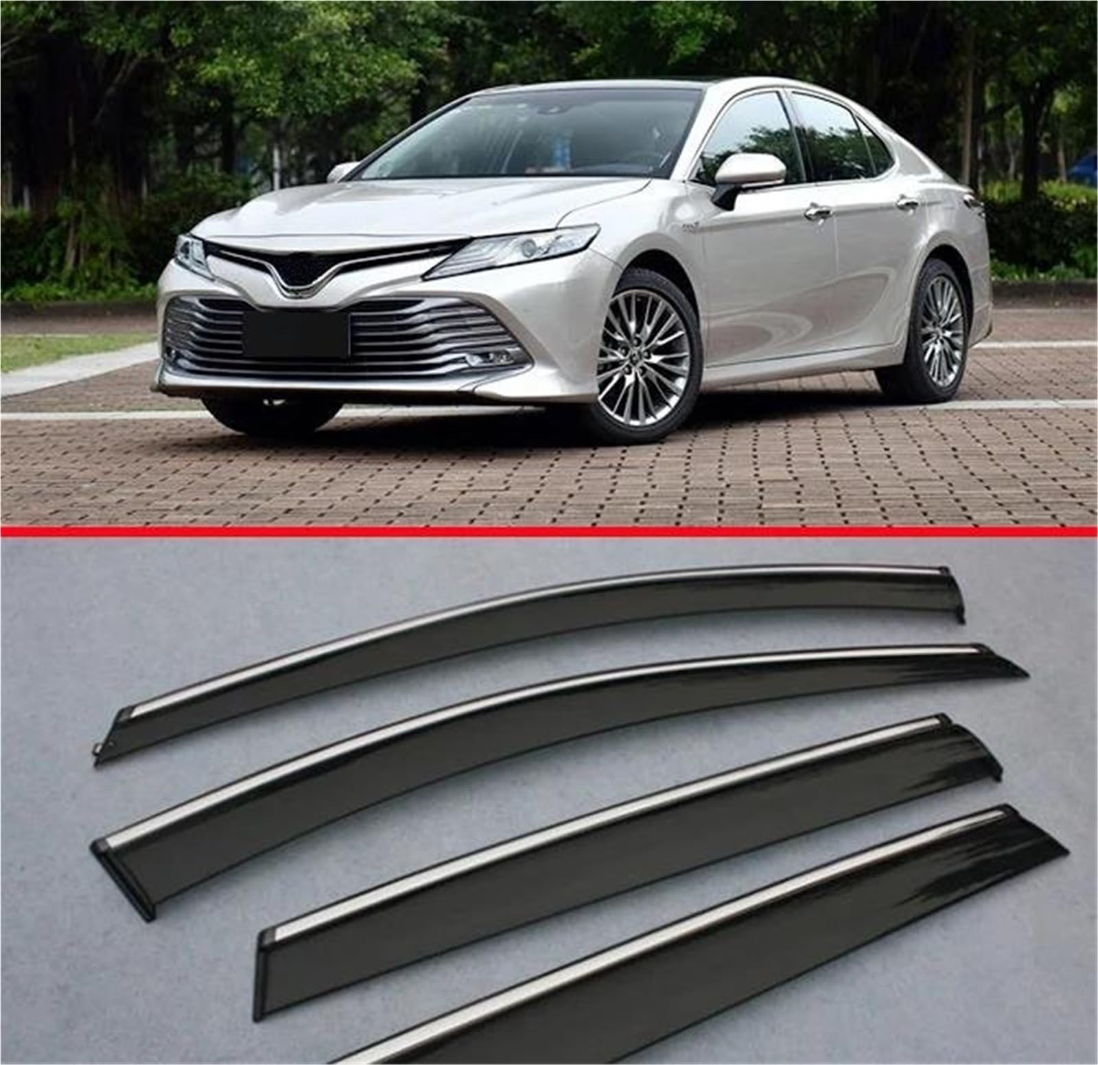 Fenster Windabweiser Visier Regen/Sonnenschutz Vent Für Toyota Für Camry MK8 2018 2019 Auto Zubehör Seitenfensterabweiser Fenster Windabweiser Visier Regen/Sonnenschutz Vent Für Toyota Für Camry MK8 2018 2019 Auto Zubehör Seitenfensterabweiser von DFOF G
