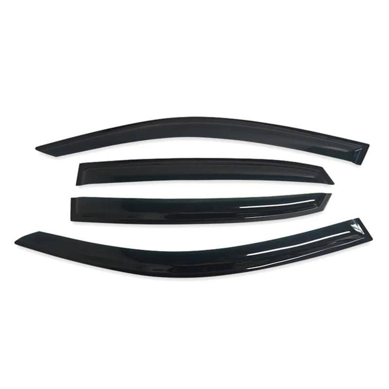 Fensterabweiser Für Civic Hatchback 10th Gen FC FK 2016–2021 Fensterblende Regenschutz Lüftungsschlitze Sonnenschutz Seitenfensterabweiser von DFOF G