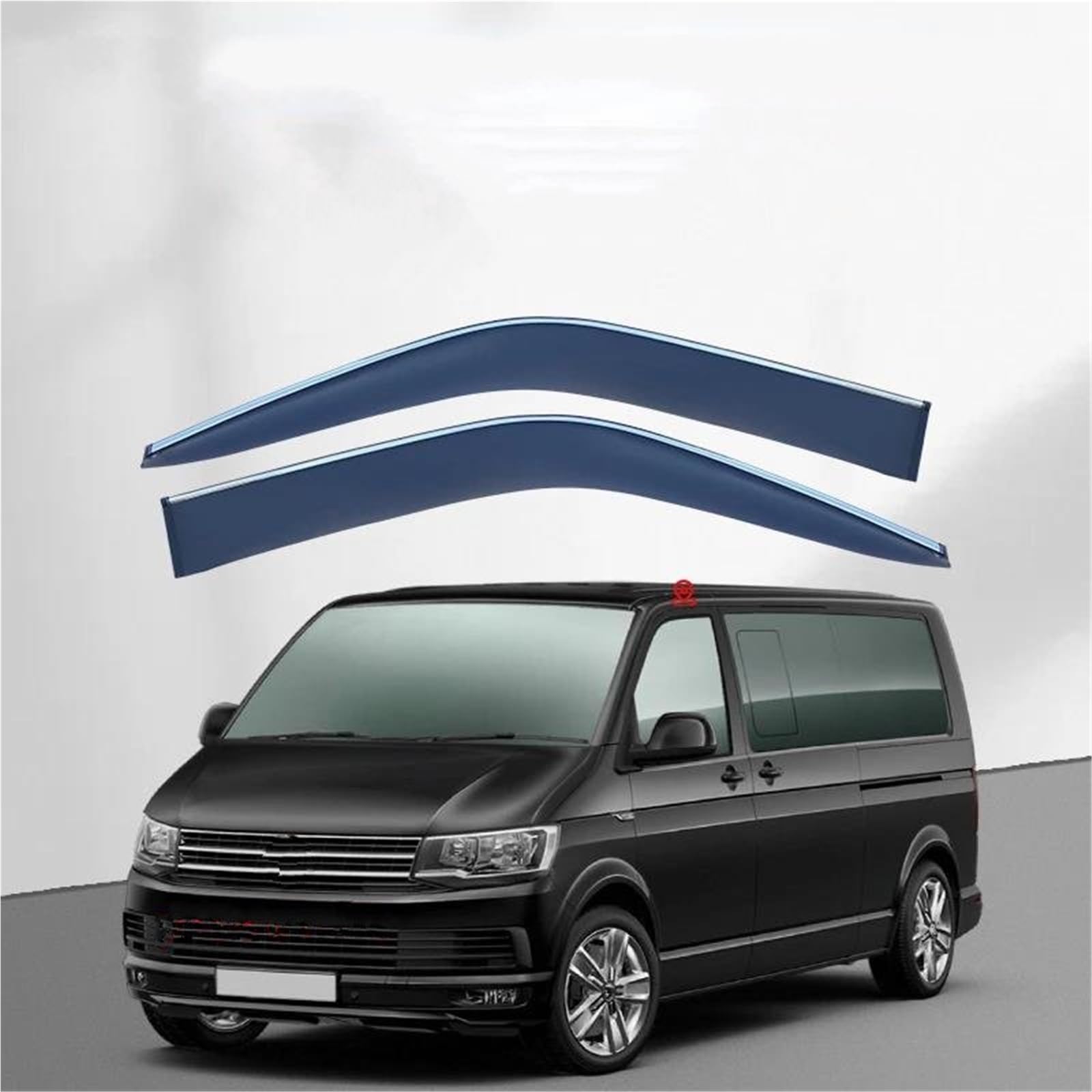 Fenstervisier Für VW Für Multivan T5 T6 2003–2022 Helle Streifen Windabweiser Visiere Regenschutz Unterstände Seitenfensterabweiser von DFOF G