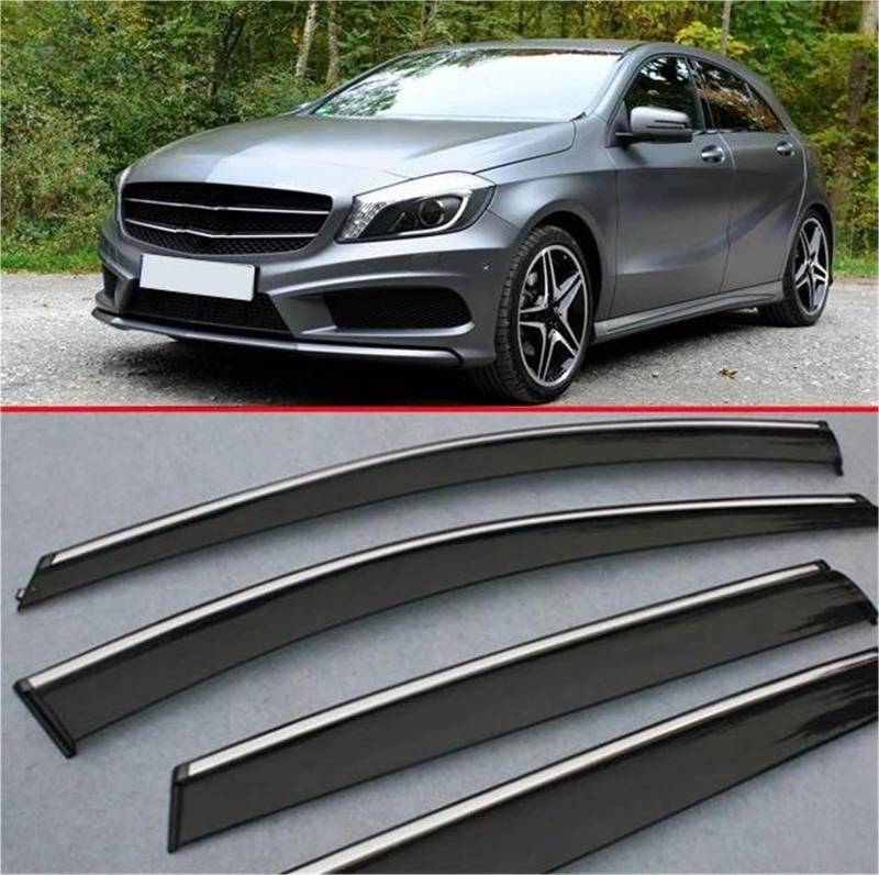 Für Benz Für A Klasse Für W176 2013-2016 Fenster Windabweiser Visier Regen/Sonnenschutz Vent Auto Zubehör Seitenfensterabweiser von DFOF G