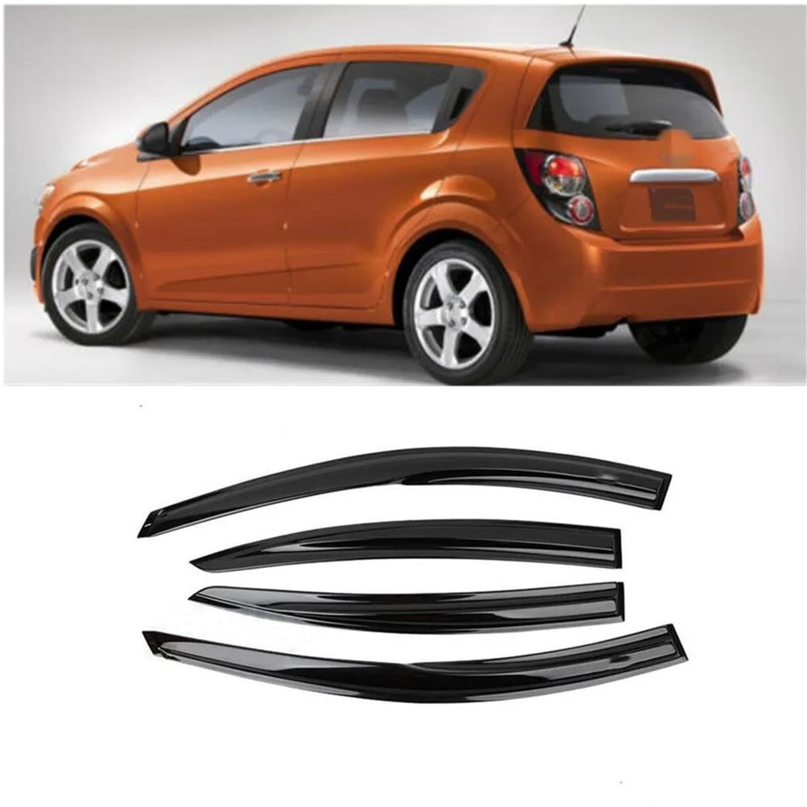 Für Chevy Für Aveo 2011-2018 Schrägheckfenster Visier Regen Sonnenschutz Deflektor Abdeckung Lüftungsschattierung Seitenfensterabweiser Für Chevy Für Aveo 2011-2018 Schrägheckfenster Visier Regen Sonnenschutz Deflektor Abdeckung Lüftungsschattierung Seitenfensterabweiser von DFOF G