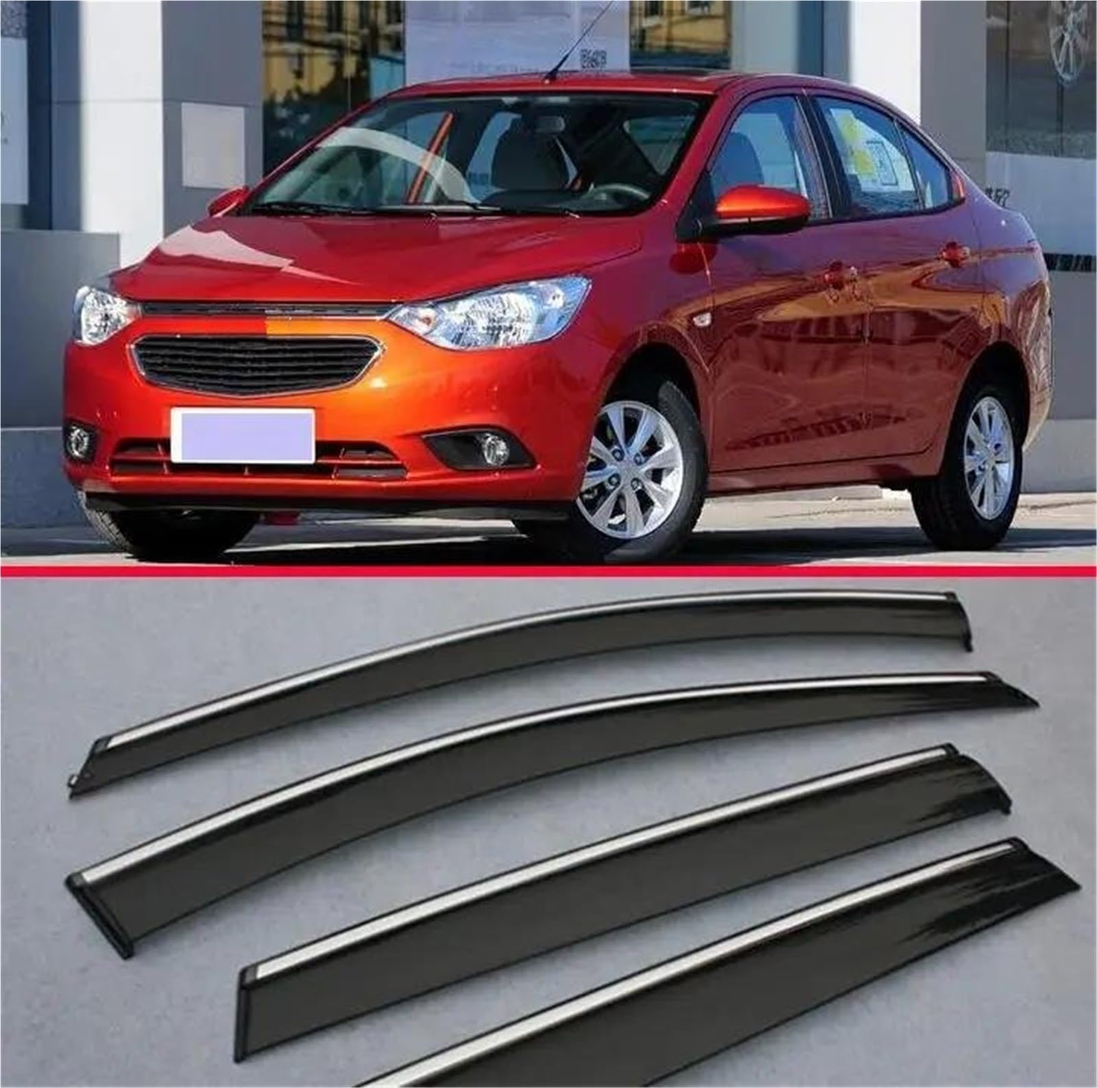 Für Chevy Für Sail 2015-2017 Fenster Windabweiser Visier Regen/Sonnenschutz Vent Auto Zubehör Aufkleber Seitenfensterabweiser Für Chevy Für Sail 2015-2017 Fenster Windabweiser Visier Regen/Sonnenschutz Vent Auto Zubehör Aufkleber Seitenfensterabweiser von DFOF G