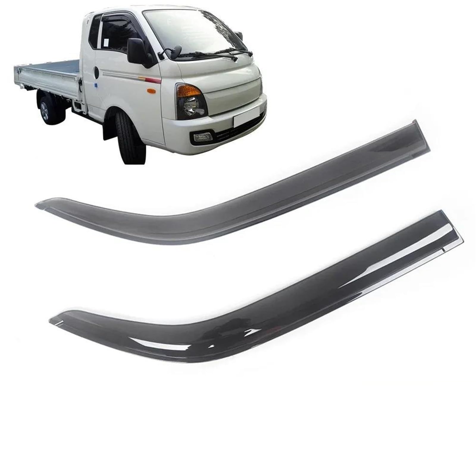 Für Hyundai Für H-100 2004-2022 Seitenfenster Visiere Regenschutz Tür Visier Vent Shades Ventvisor Seitenfensterabweiser von DFOF G