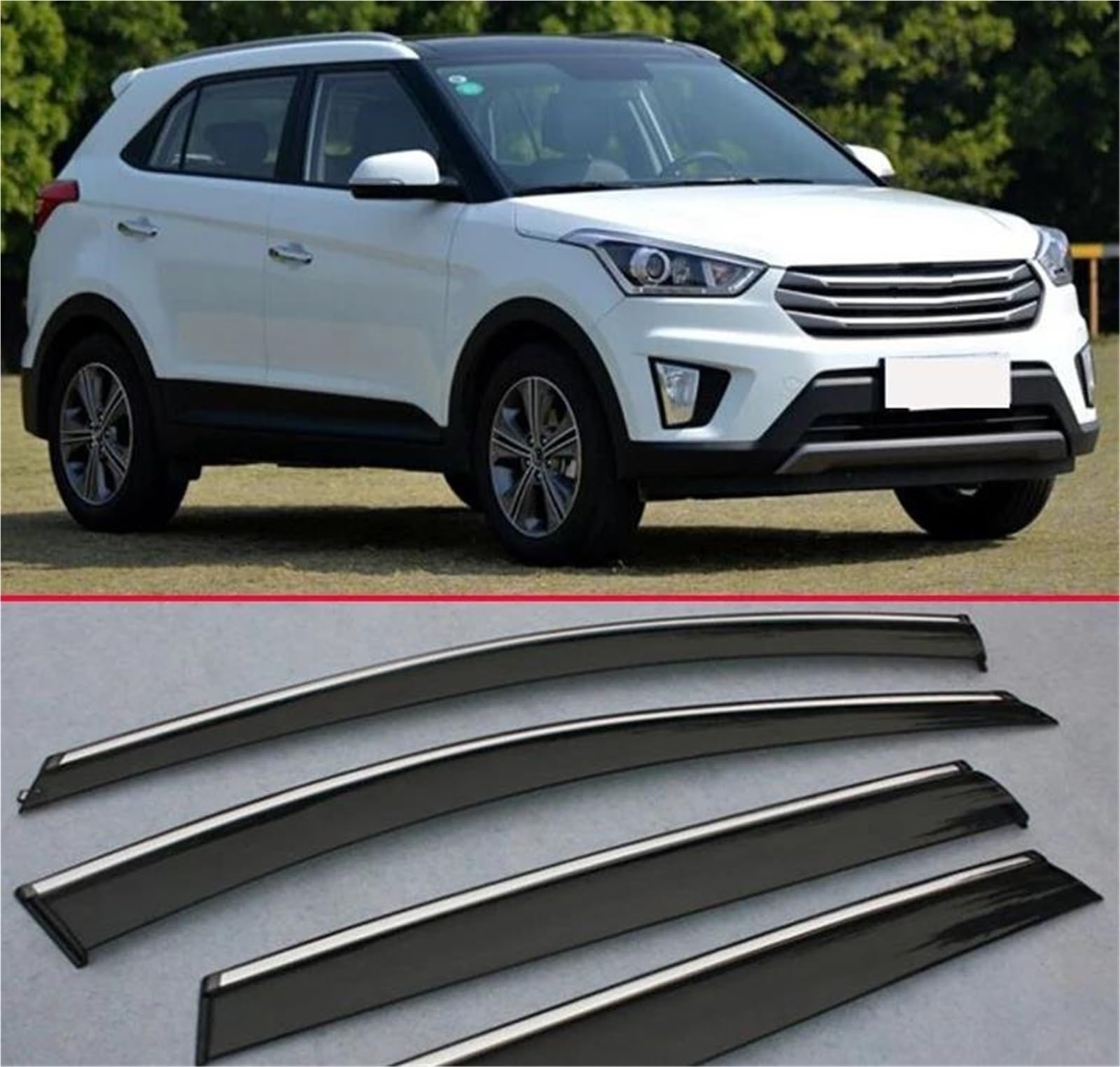 Für Hyundai Für Ix25 2014 2015 2016 Fenster Windabweiser Visor Regen/Sonnenschutz Vent Auto Zubehör Seitenfensterabweiser Für Hyundai Für Ix25 2014 2015 2016 Fenster Windabweiser Visor Regen/Sonnenschutz Vent Auto Zubehör Seitenfensterabweiser von DFOF G