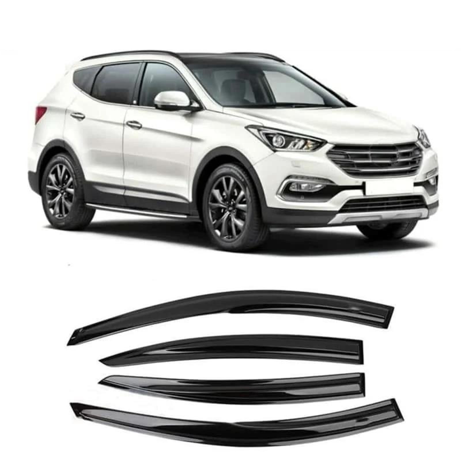 Für Hyundai Für Santa Für Fe 2009-2018 Fenster Visier Sonne Regen Schutz Markisen Shelter Klebstoff Abdeckung Trim Seitenfensterabweiser Für Hyundai Für Santa Für Fe 2009-2018 Fenster Visier Sonne Regen Schutz Markisen Shelter Klebstoff Abdeckung Trim Seitenfensterabweiser von DFOF G