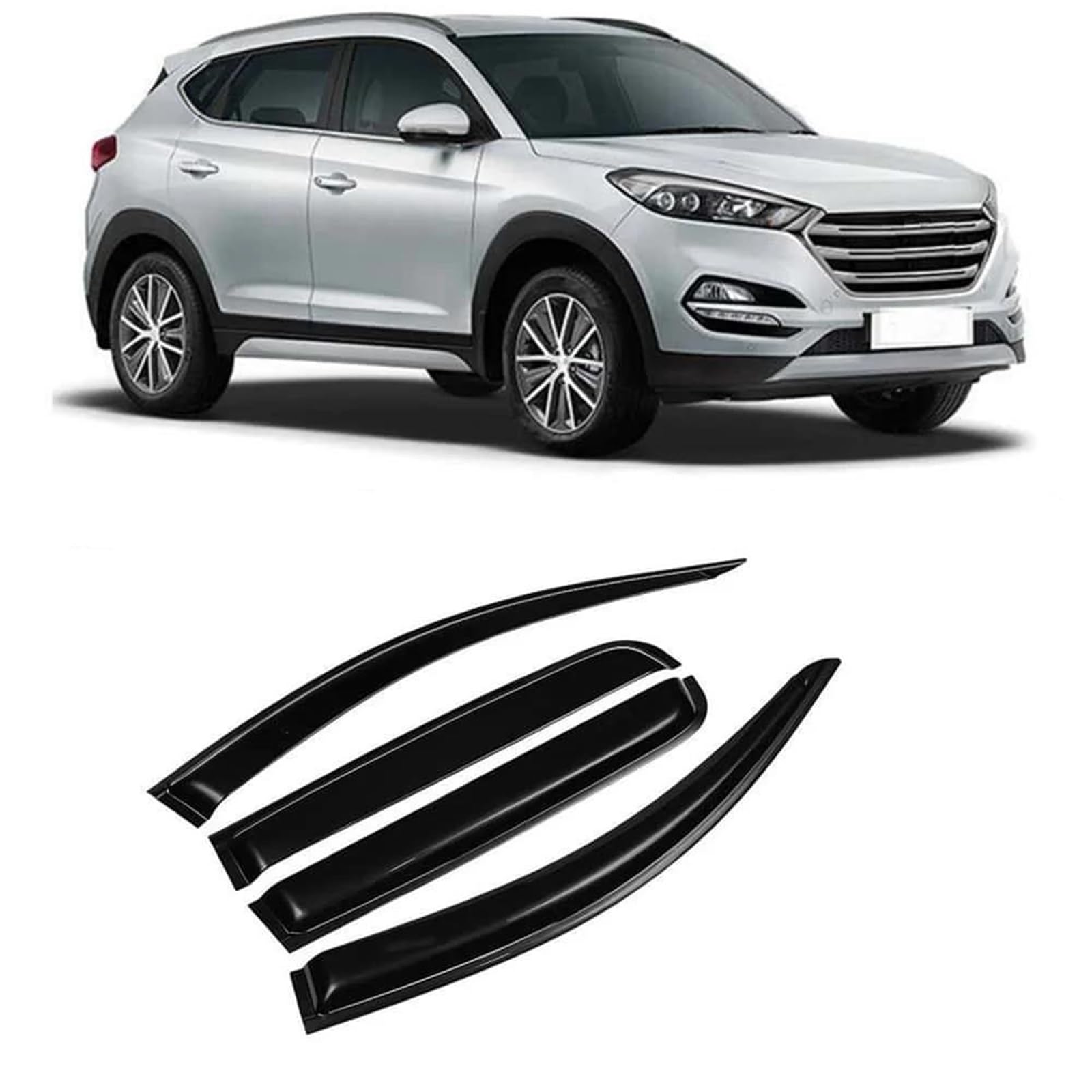 Für Hyundai Für Tucson 2015-2020 Autos Fenster Visiere Regen Sonnenschutz Vent Windabweiser Schlanke Form Trim Seitenfensterabweiser Für Hyundai Für Tucson 2015-2020 Autos Fenster Visiere Regen Sonnenschutz Vent Windabweiser Schlanke Form Trim Seitenfensterabweiser von DFOF G