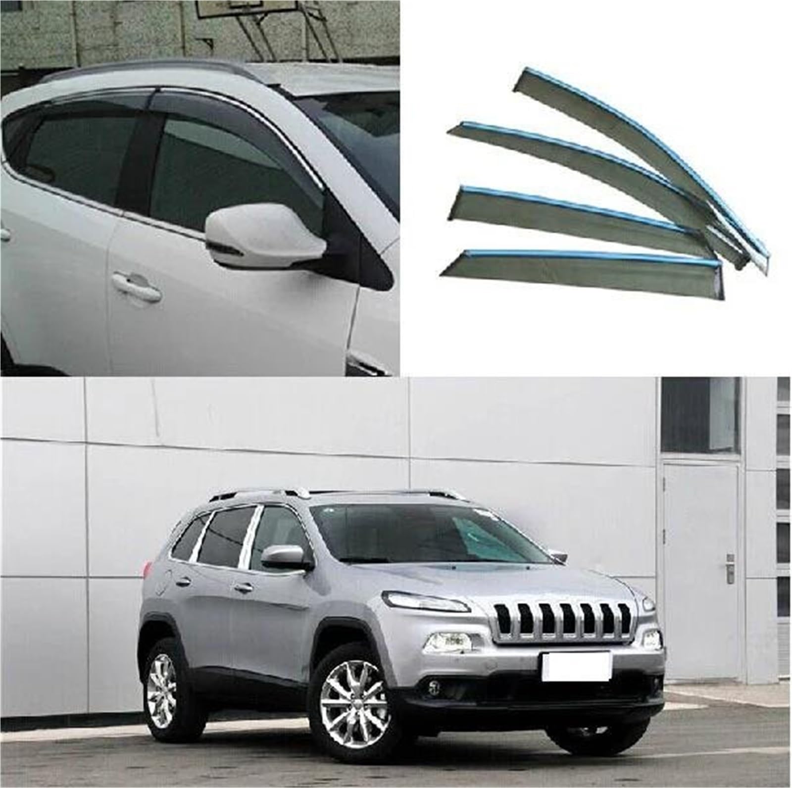 Für Jeep Für Cherokee Begrenzte 2014-2017 Fenster Windabweiser Visier Regen/Sonnenschutz Vent Auto Zubehör Seitenfensterabweiser Für Jeep Für Cherokee Begrenzte 2014-2017 Fenster Windabweiser Visier Regen/Sonnenschutz Vent Auto Zubehör Seitenfensterabweiser von DFOF G