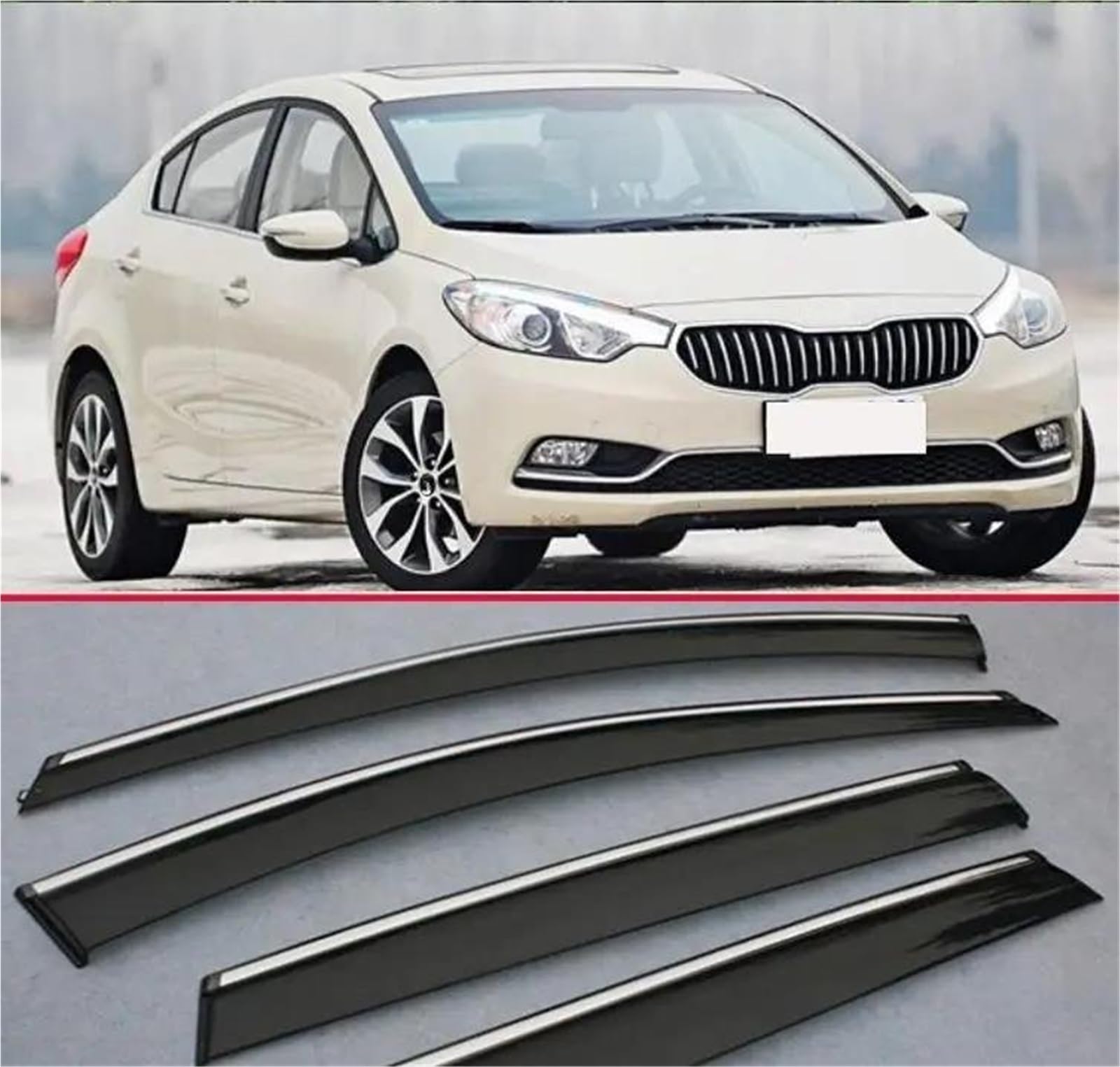 Für Kia Für K3 2013-2015 Fenster Windabweiser Visier Regen/Sonnenschutz Vent Auto Zubehör Seitenfensterabweiser Für Kia Für K3 2013-2015 Fenster Windabweiser Visier Regen/Sonnenschutz Vent Auto Zubehör Seitenfensterabweiser von DFOF G