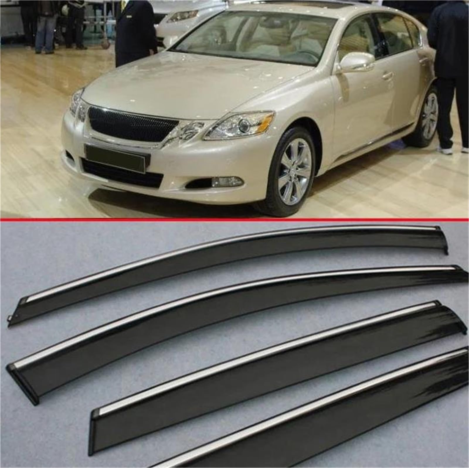 Für Lexus Für GS-Klasse Für GS300 GS350 GS430 2010-2015 Fenster Windabweiser Visier Regen/Sonnenschutz Vent Seitenfensterabweiser Für Lexus Für GS-Klasse Für GS300 GS350 GS430 2010-2015 Fenster Windabweiser Visier Regen/Sonnenschutz Vent Seitenfensterabweiser von DFOF G