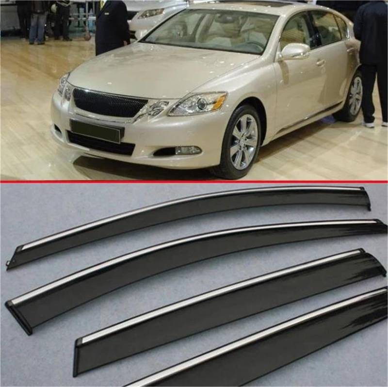 Für Lexus Für GS-Klasse Für GS300 GS350 GS430 2010-2015 Fenster Windabweiser Visier Regen/Sonnenschutz Vent Seitenfensterabweiser von DFOF G