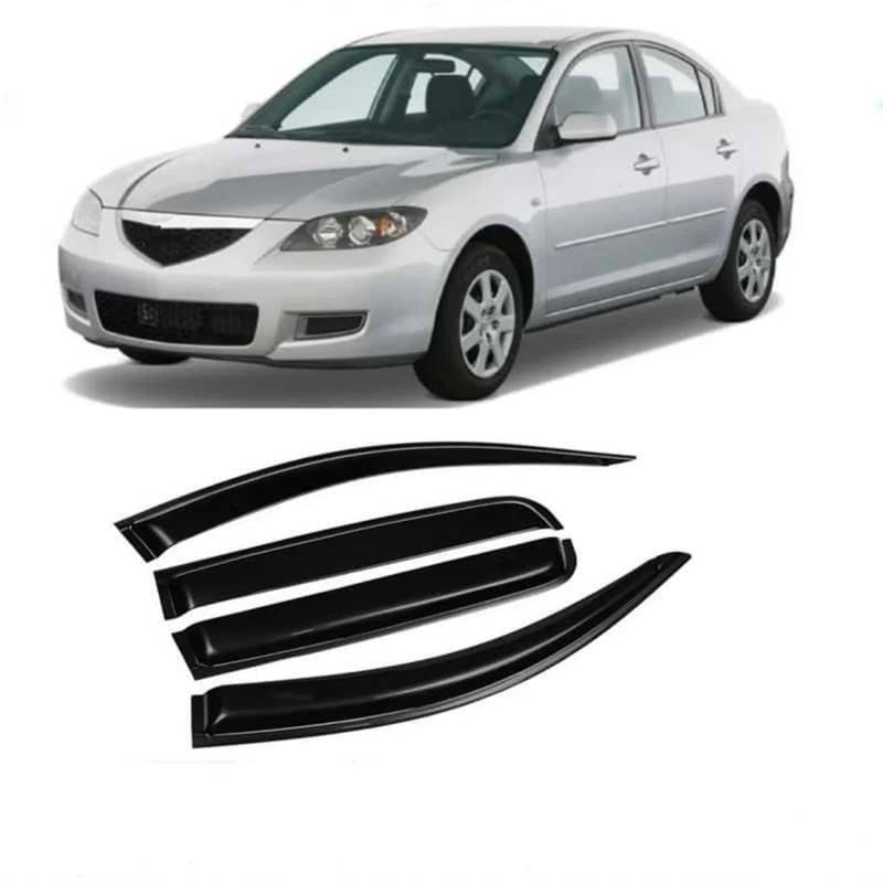 Für Mazda 3 2006-2011 Limousine Auto Tür Fenster Visier Regen Sonnenschutz Deflektor Trim Schatten Markise Shelter Seitenfensterabweiser von DFOF G