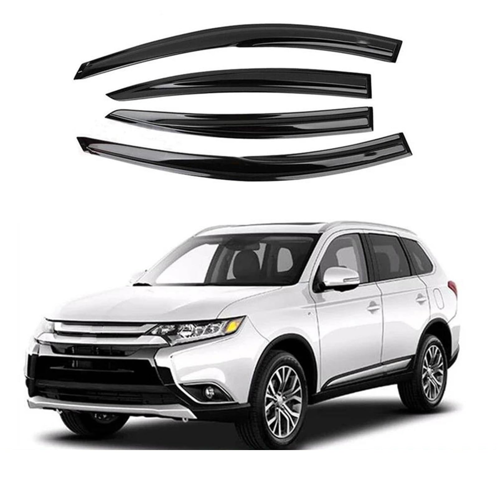 Für Mitsubishi Für Outlander 2014-2020 Auto Seite Fenster Visier Deflektor Windschutzscheibe Regen Guard Shields Seitenfensterabweiser Für Mitsubishi Für Outlander 2014-2020 Auto Seite Fenster Visier Deflektor Windschutzscheibe Regen Guard Shields Seitenfensterabweiser von DFOF G