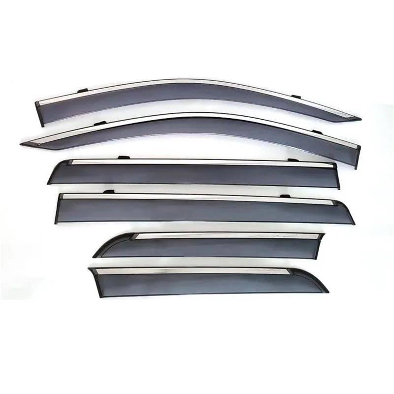 Für Nissan Für Paladin Für Terra 2023 2024 Tür Fenster Visier Regen Guards Wetter Schild Vent Deflektoren Seitenfensterabweiser(6pcs) von DFOF G