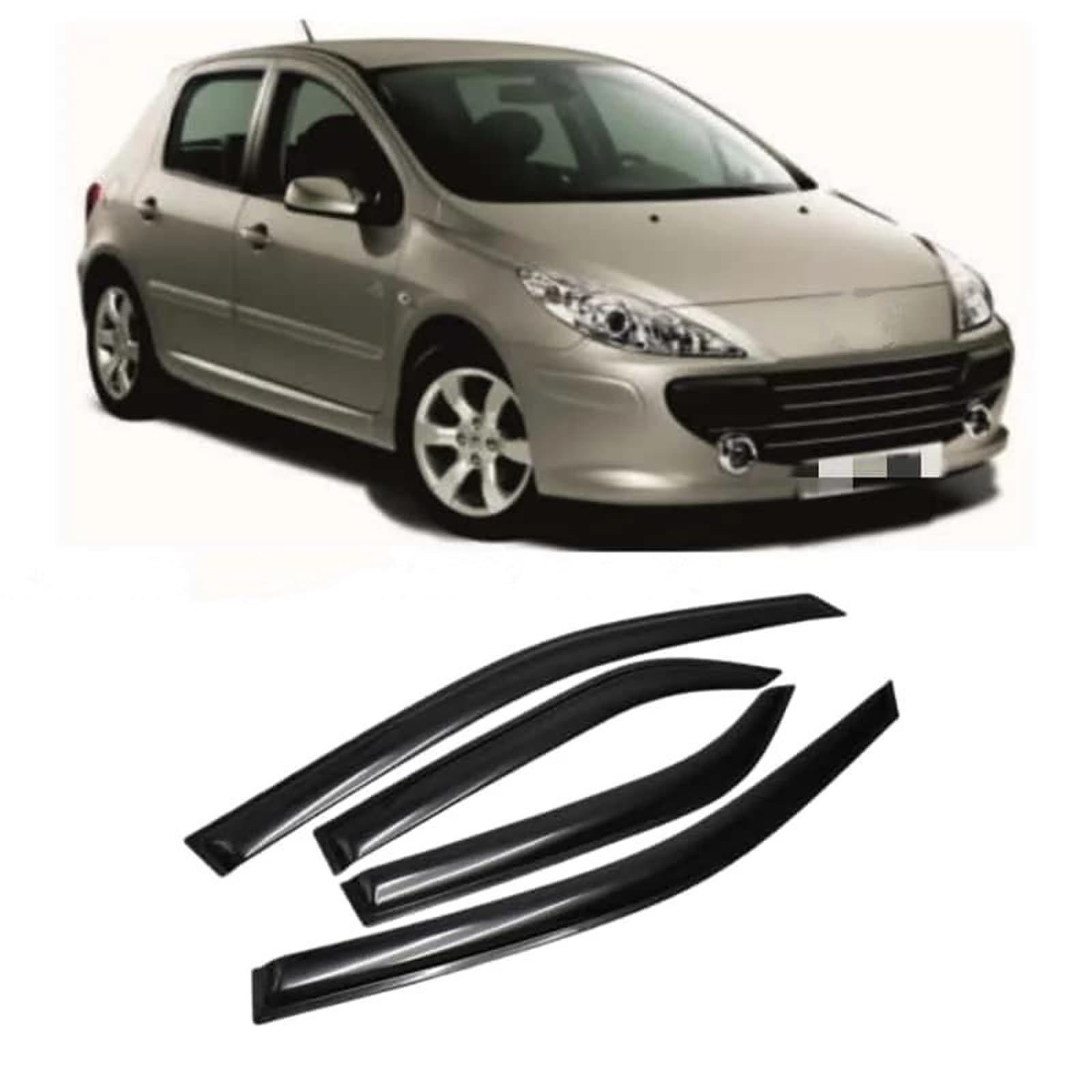 Für Peugeot 307 2004-2013 Autofenster Visiere Regen Sonnenschutz Vent Windabweiser Wetterschutz Zierleiste Seitenfensterabweiser Für Peugeot 307 2004-2013 Autofenster Visiere Regen Sonnenschutz Vent Windabweiser Wetterschutz Zierleiste Seitenfensterabweiser von DFOF G