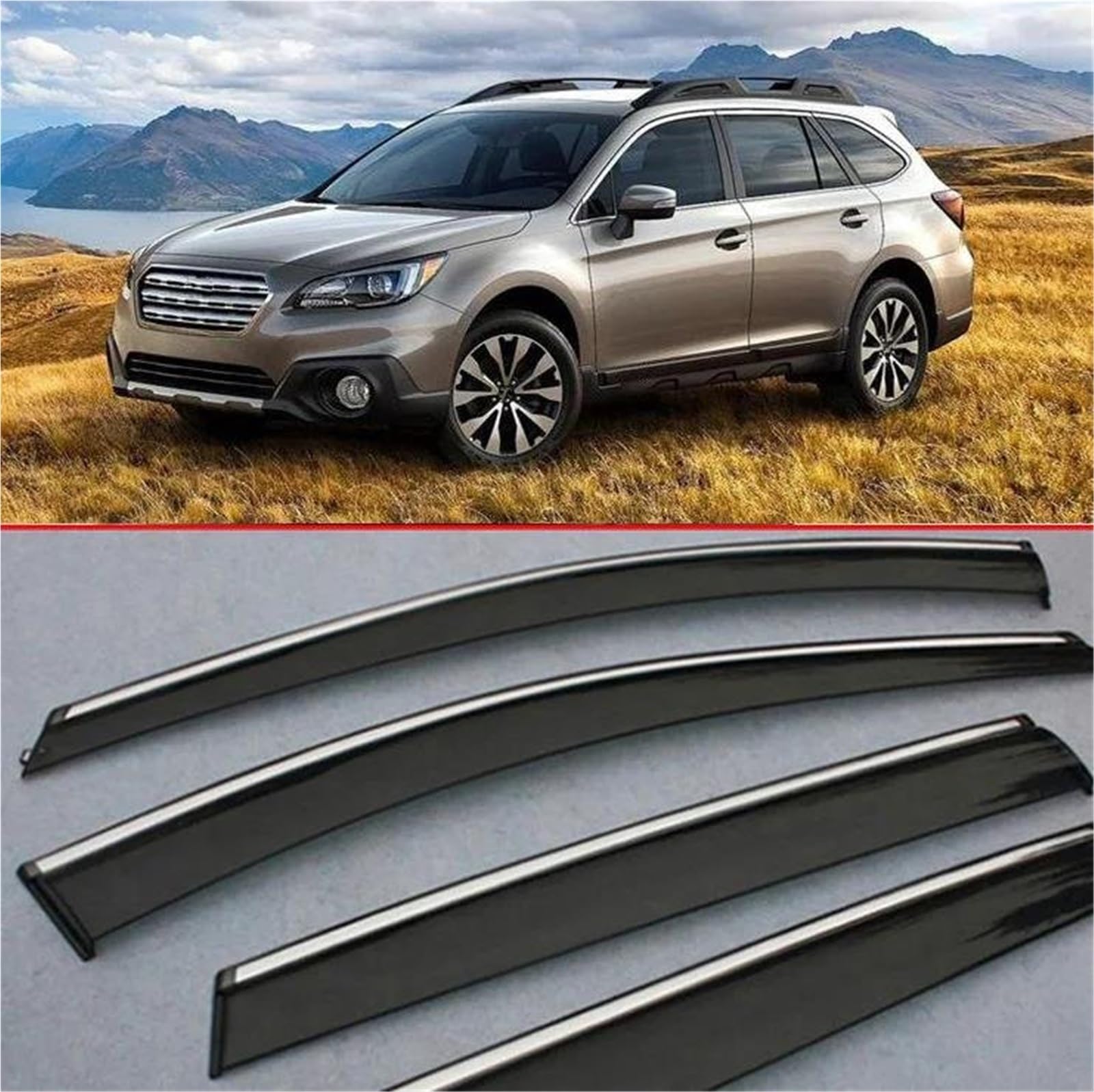 Für Subaru Für Outback 2015 2016 2017 Fenster Windabweiser Visor Regen/Sonnenschutz Vent Auto Zubehör Seitenfensterabweiser Für Subaru Für Outback 2015 2016 2017 Fenster Windabweiser Visor Regen/Sonnenschutz Vent Auto Zubehör Seitenfensterabweiser von DFOF G