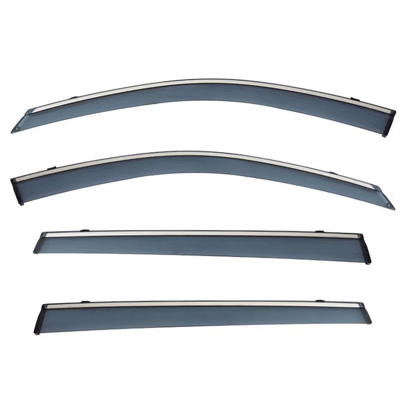 Für Toyota Für Avanza Für MK3 W100 2022-2024 Fenster Visier Regen ODER Glanz Seite Fenster Shades Visier Seitenfensterabweiser(PC Stainless Steel) von DFOF G