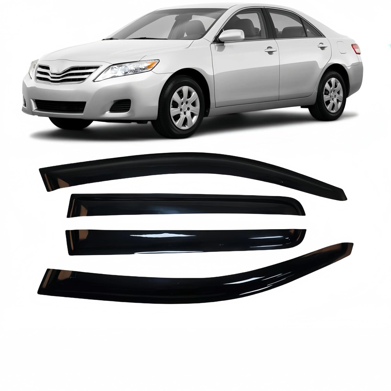 Für Toyota Für Camry Limousine 2007-2011 Seite Fenster Visier Sonne Regen Schutz Markisen Unterstände Klebstoff Seitenfensterabweiser von DFOF G