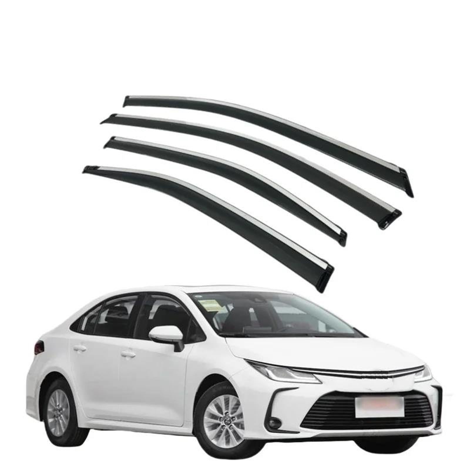 Für Toyota Für Corolla 2019-2024 Limousine Tür Fenster Visier Regen Sonnenschutz Markisen Unterstände Regenmantel Seitenfensterabweiser Für Toyota Für Corolla 2019-2024 Limousine Tür Fenster Visier Regen Sonnenschutz Markisen Unterstände Regenmantel Seitenfensterabweiser von DFOF G