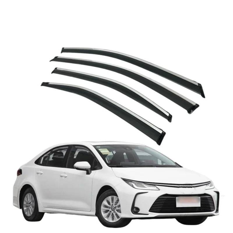 Für Toyota Für Corolla 2019-2024 Limousine Tür Fenster Visier Regen Sonnenschutz Markisen Unterstände Regenmantel Seitenfensterabweiser von DFOF G