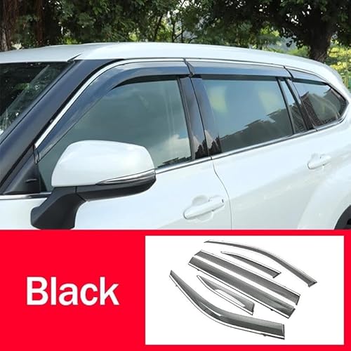 Für Toyota Für Highlander Für XU70 Für Kluger 2020-2023 Auto Fenster Visier Markisen Vent Shades Sonne Regen Seitenfensterabweiser von DFOF G