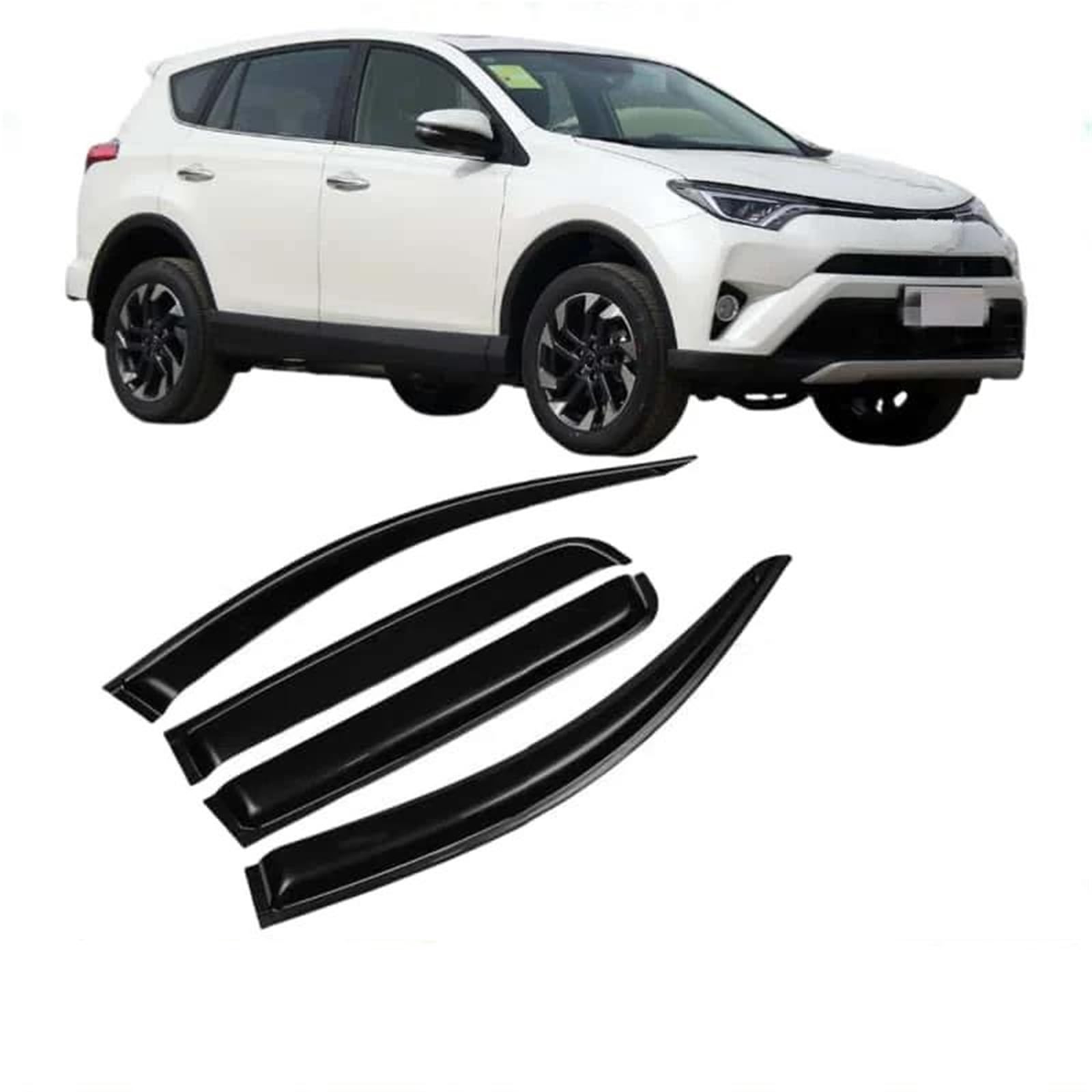 Für Toyota Für RAV4 2014-2019 Fenster Visier Seite Vent Regen Wache Shade Schild Shelter Abdeckung Markise Shelter Seitenfensterabweiser Für Toyota Für RAV4 2014-2019 Fenster Visier Seite Vent Regen Wache Shade Schild Shelter Abdeckung Markise Shelter Seitenfensterabweiser von DFOF G