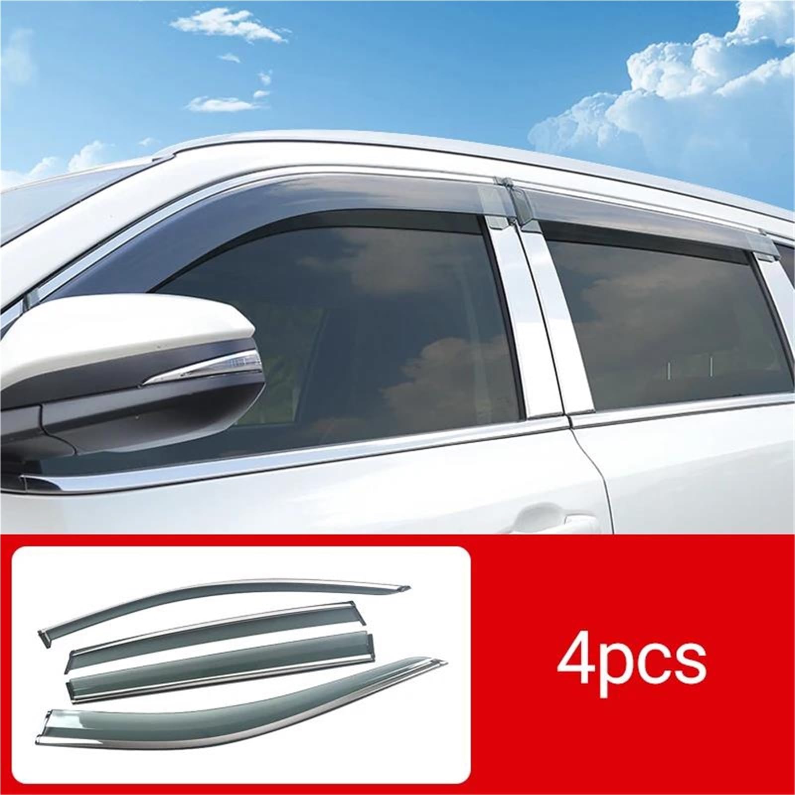 Für Toyota Für RAV4 XA50 2019-2024 Fenster Visiere Auto Fenster Windabweiser Sonnenschutz Regen Vent Abdeckung Seitenfensterabweiser Für Toyota Für RAV4 XA50 2019-2024 Fenster Visiere Auto Fenster Windabweiser Sonnenschutz Regen Vent Abdeckung Seitenfensterabweiser von DFOF G