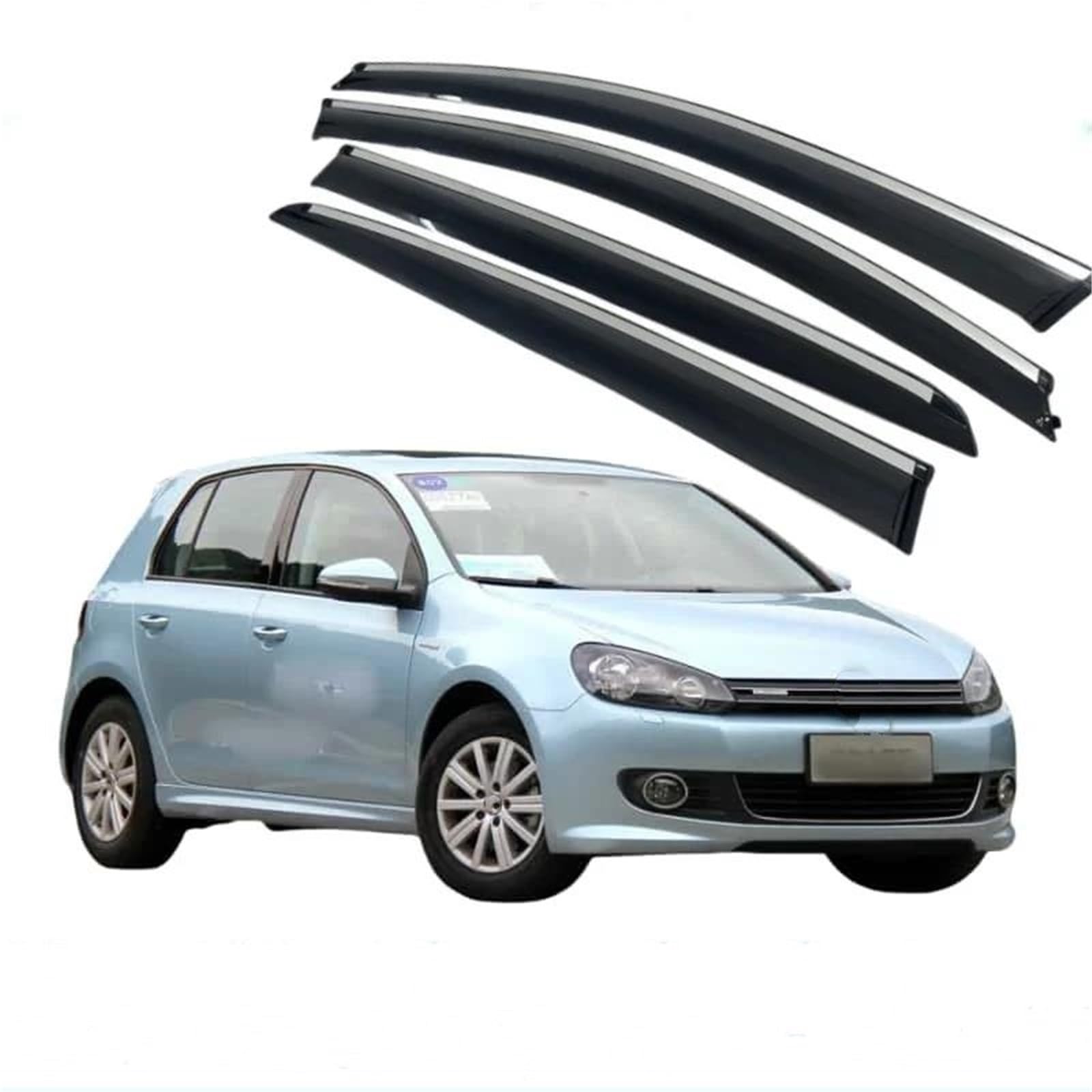 Für VW Für Golf 6 MK6 Fließheck 2009-2013 Fenster Visor Vent Regen Wache Shade Schild Shelter Schutz Abdeckung Seitenfensterabweiser Für VW Für Golf 6 MK6 Fließheck 2009-2013 Fenster Visor Vent Regen Wache Shade Schild Shelter Schutz Abdeckung Seitenfensterabweiser von DFOF G