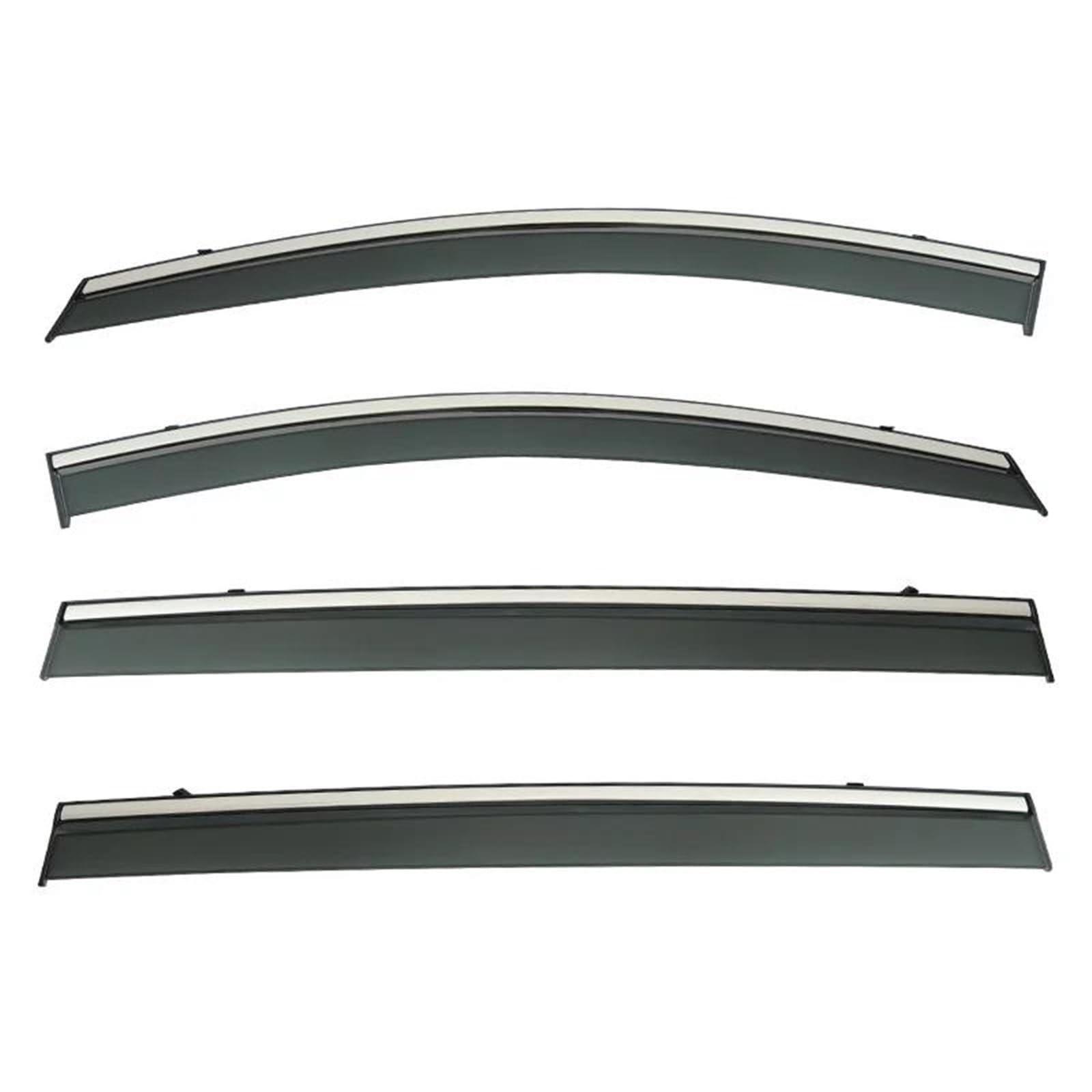 Für VW Für Sharan 7N 2011-2022 Fenster Visor Vent Shades Ventvisor Wind Visiere Regen Guard Shades Visier Seitenfensterabweiser(PS Plating) von DFOF G