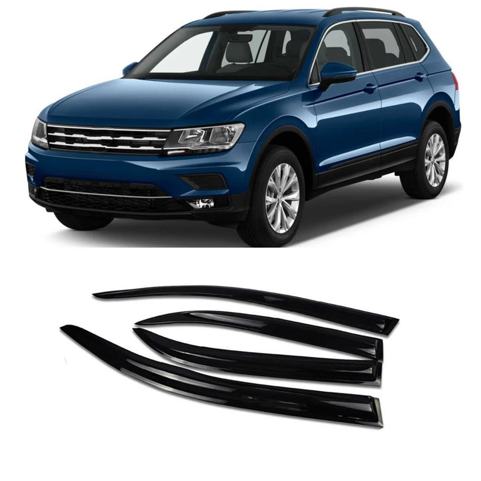 Für VW Für Tiguan L 2017-2021 Auto Fenster Visier Regen Sonnenschutz Vent Windabweiser Wetterschutz Moulding Trim Seitenfensterabweiser Für VW Für Tiguan L 2017-2021 Auto Fenster Visier Regen Sonnenschutz Vent Windabweiser Wetterschutz Moulding Trim Seitenfensterabweiser von DFOF G