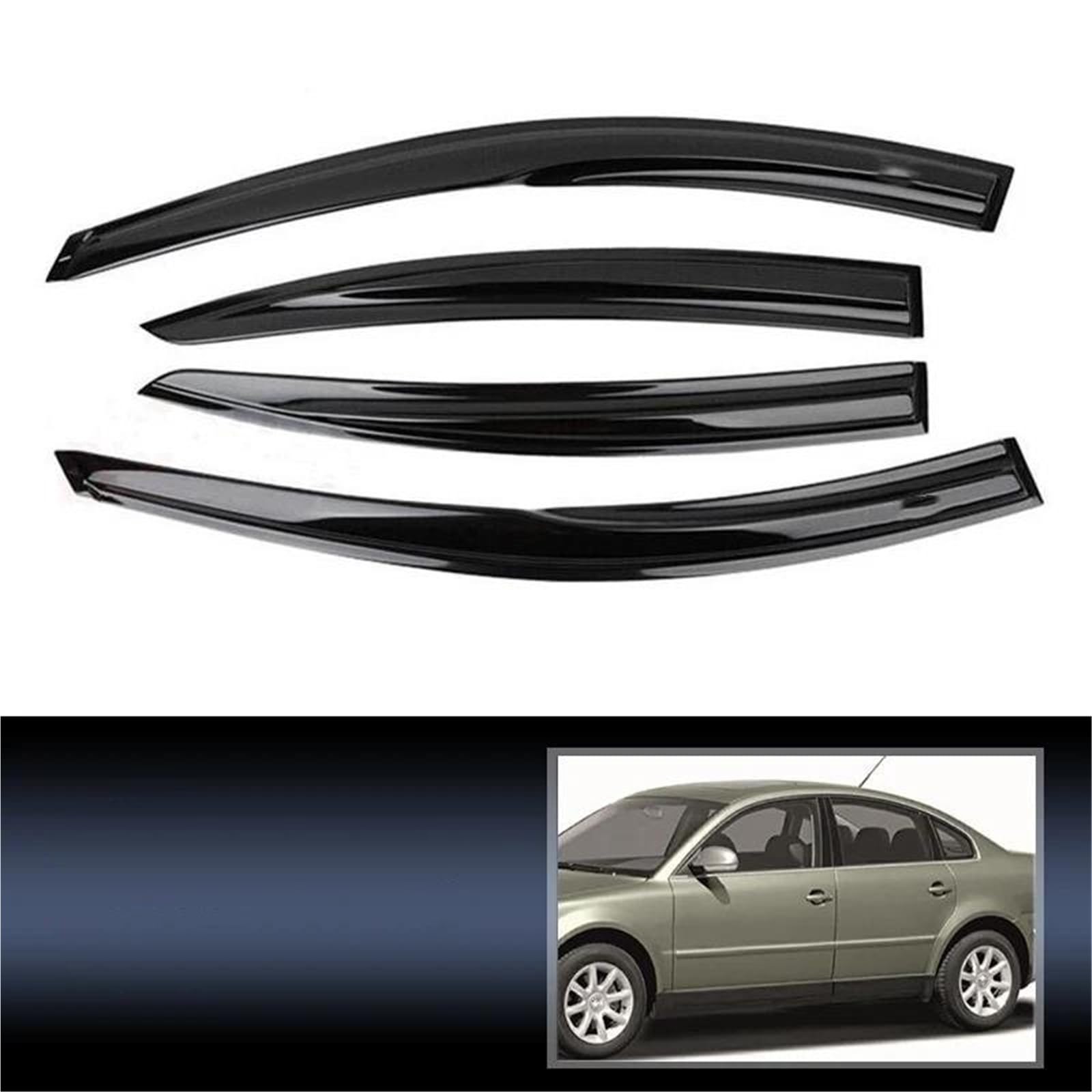 Markisenüberdachungen Für VW Für Passat B5 Limousine 1997–2005 Fensterabweiser Türvisier Sonnenschutz Regenschutz Seitenfensterabweiser Markisenüberdachungen Für VW Für Passat B5 Limousine 1997–2005 Fensterabweiser Türvisier Sonnenschutz Regenschutz Seitenfensterabweiser von DFOF G