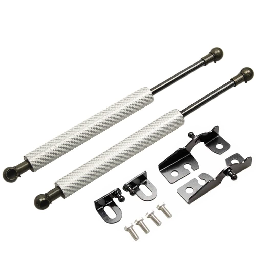 Motorhaubenlifte Für FIAT Für 124 Für Spider 2015-2019 Vordere Motorhaube Ändern Gas Streben Frühling Dämpfer Absorber(Silber) von DFOF G