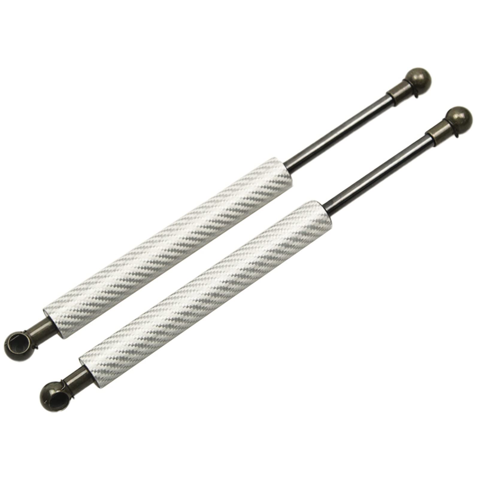 Motorhaubenlifte Für FIAT Für 500 2007–2023 Vordere Motorhaube Gasdruckfedern Kohlefaser-Stoßdämpfer-Absorber(Silber) von DFOF G