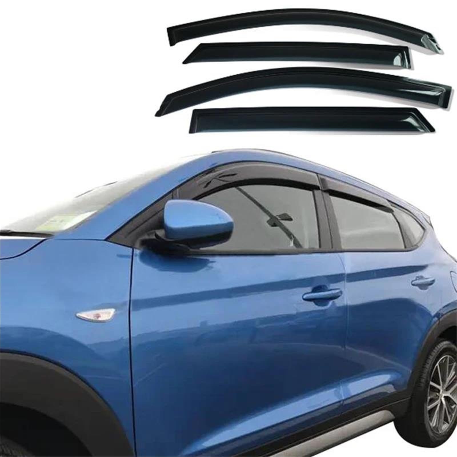 Seite Fenster Visier Für Hyundai Für Tucson 2015-2021 Auto Regen Schild Regen Sonnenschutz Deflektoren Wetterschild Seitenfensterabweiser Seite Fenster Visier Für Hyundai Für Tucson 2015-2021 Auto Regen Schild Regen Sonnenschutz Deflektoren Wetterschild Seitenfensterabweiser von DFOF G