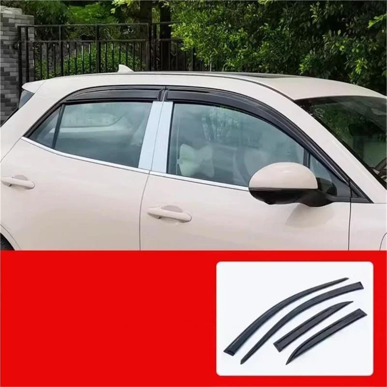 Seitenfenster-Visierabweiser Für Ora Für Funky Cat 2021 + Auto-Stil Sonne Regen Wetterschutz Windschutz Seitenfensterabweiser von DFOF G