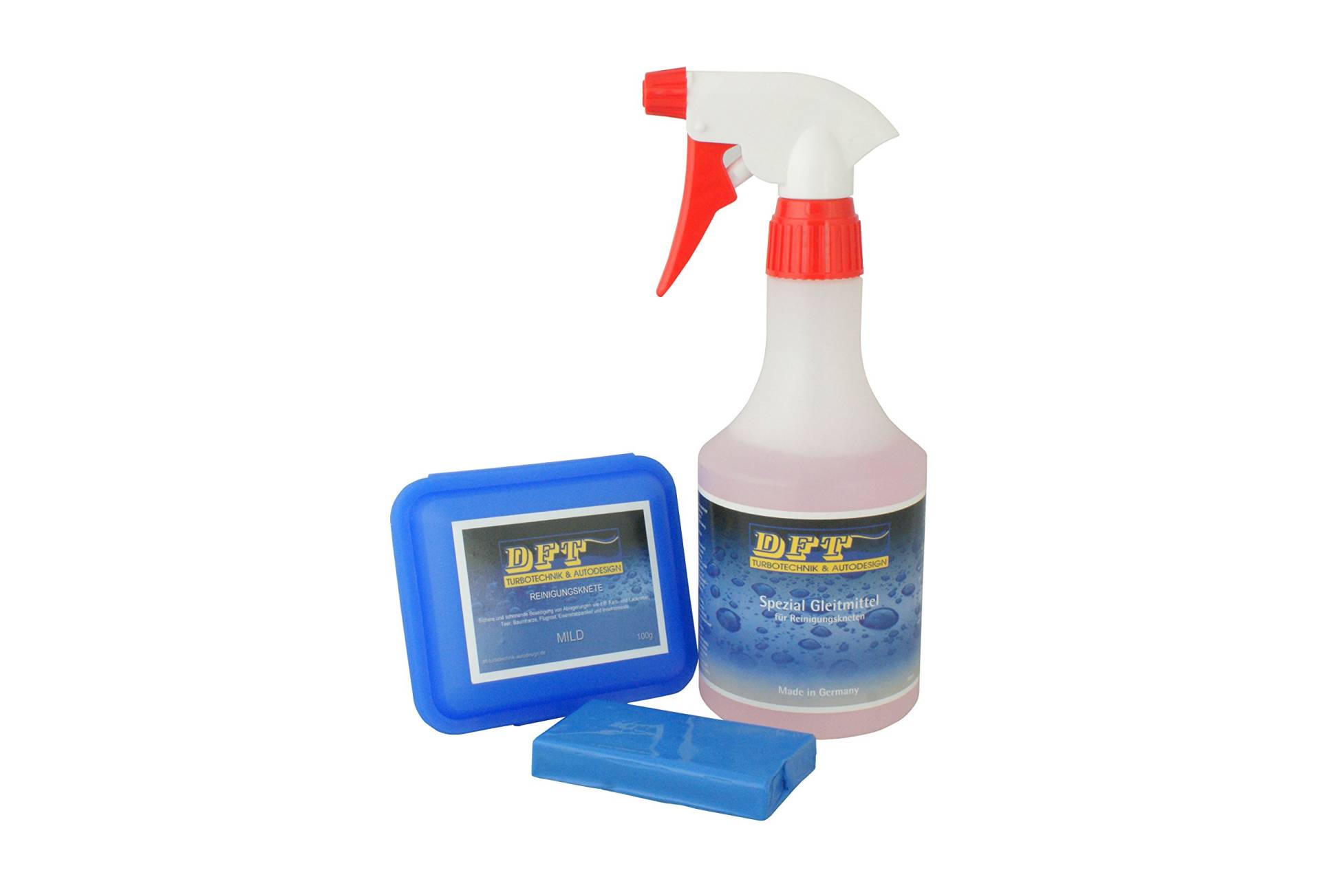 DFT-Reinigungsknete mild blau 100 g inkl Spezial Gleitmittel 500 ml von DFT