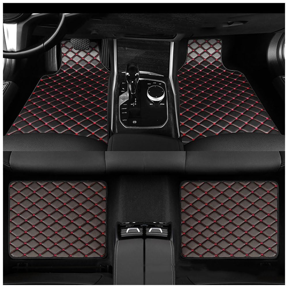 Auto Bodenmatte Fußmatten, für Lexus NX NX200t NX300 NX300h 2015-2018 PU-Leder Fussmatten wasserdichte rutschfeste Abriebfest Auto Fussmatten Zubehör,B von DFVOOP