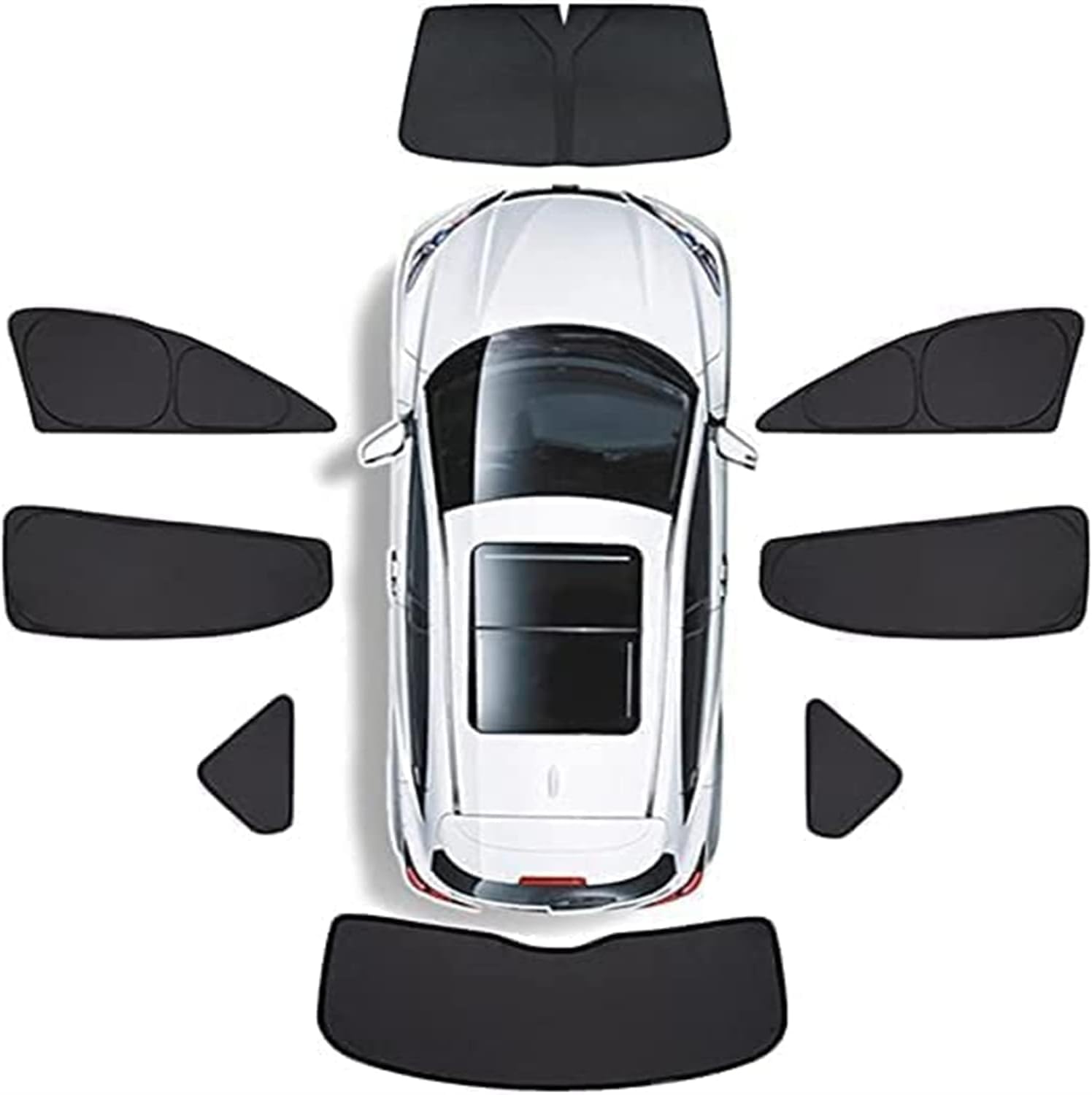 Auto Seitenscheibe Sonnenschutz für VW Caddy 2020—2023, Side Window Windscreen Sun Visor Atmungsaktives Schutzabdeckung, Sonnenblende Zubehör,G/8Pcs von DGCS