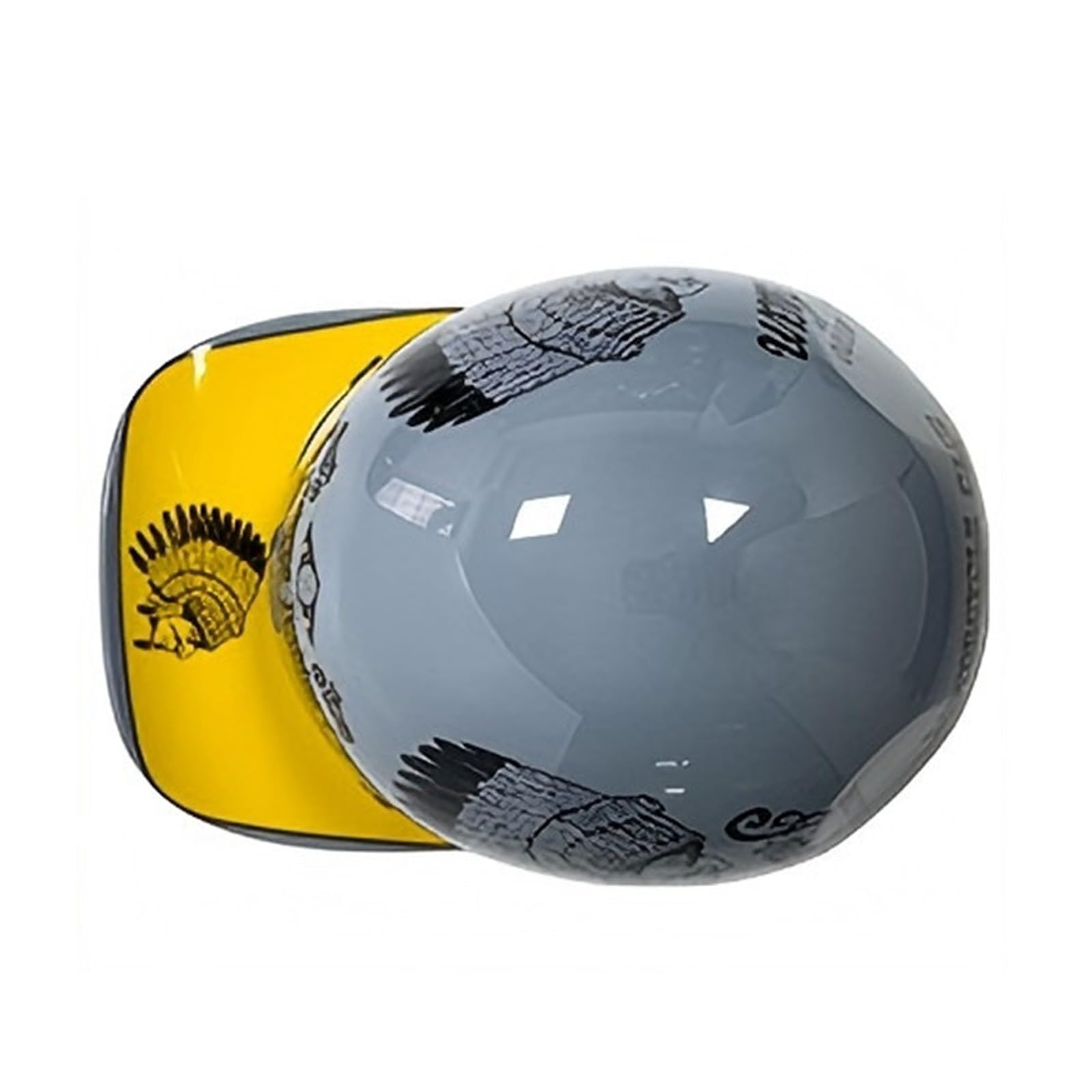 Halbhelme Motorrad Helme Motorrad-Halbhelm Offener Motorradhelm Für Erwachsene Männer Und Frauen Gray,XXL Halbhelme Motorrad Helme Motorrad-Halbhelm Offener Motorradhelm Für Erwachsene Männer Und Frauen Gray,XXL von DGHKB