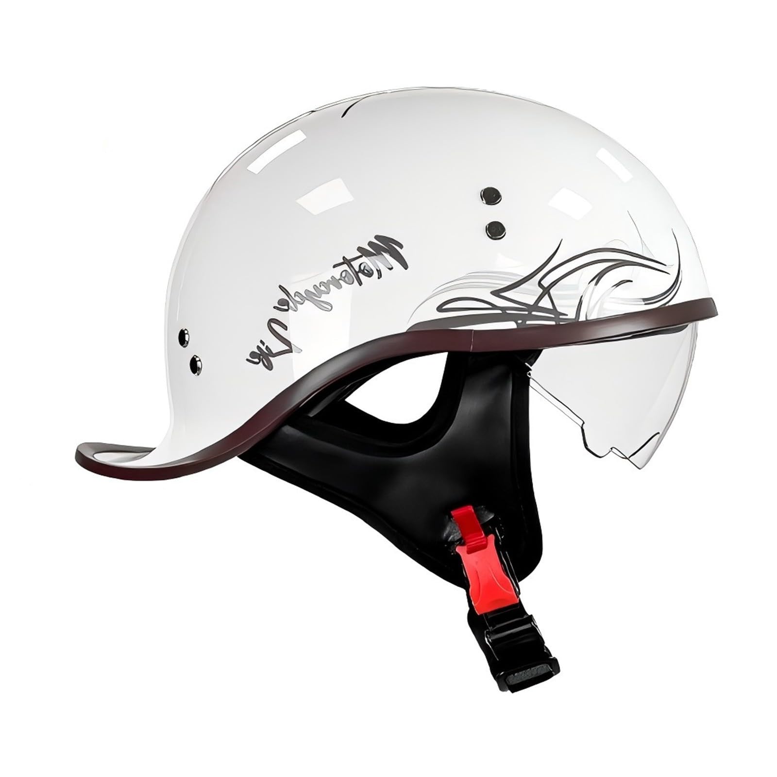 Motorradhelme,Halbhelme,Vintage-Motorradhelm,Elektro Fahrradhelm,Vier Jahreszeiten,Für Erwachsene Männer Frauen M,L,XL B,XL Motorradhelme,Halbhelme,Vintage-Motorradhelm,Elektro Fahrradhelm,Vier Jahreszeiten,Für Erwachsene Männer Frauen M,L,XL B,XL von DGHKB
